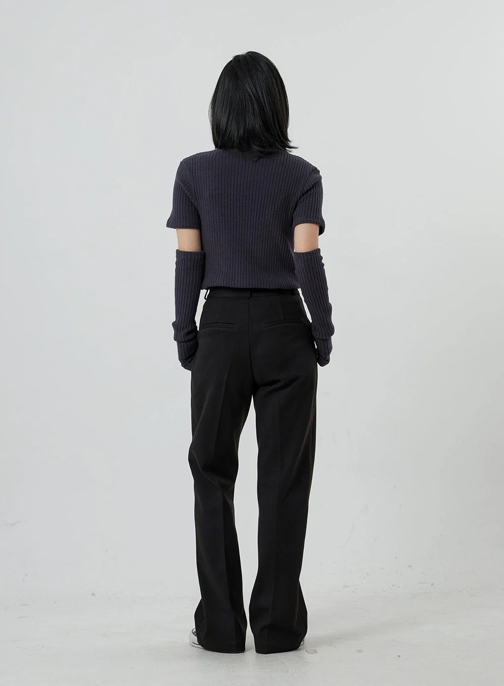 Short Sleeve Knit Turtleneck And Warmer Set OD13 - Image 6