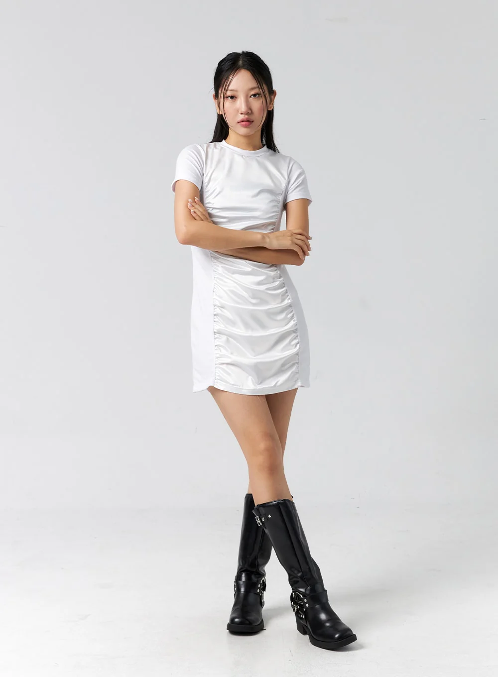 Short Sleeve Mini Dress CG304 - Image 12