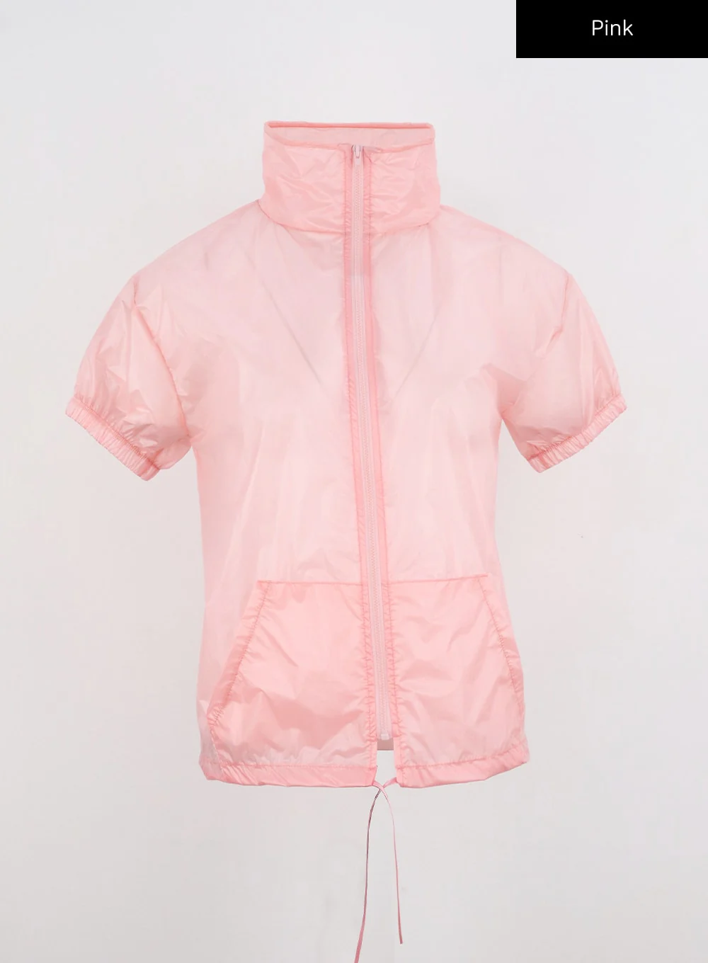 Short Sleeve Nylon Zip-Up CL319 - Image 14