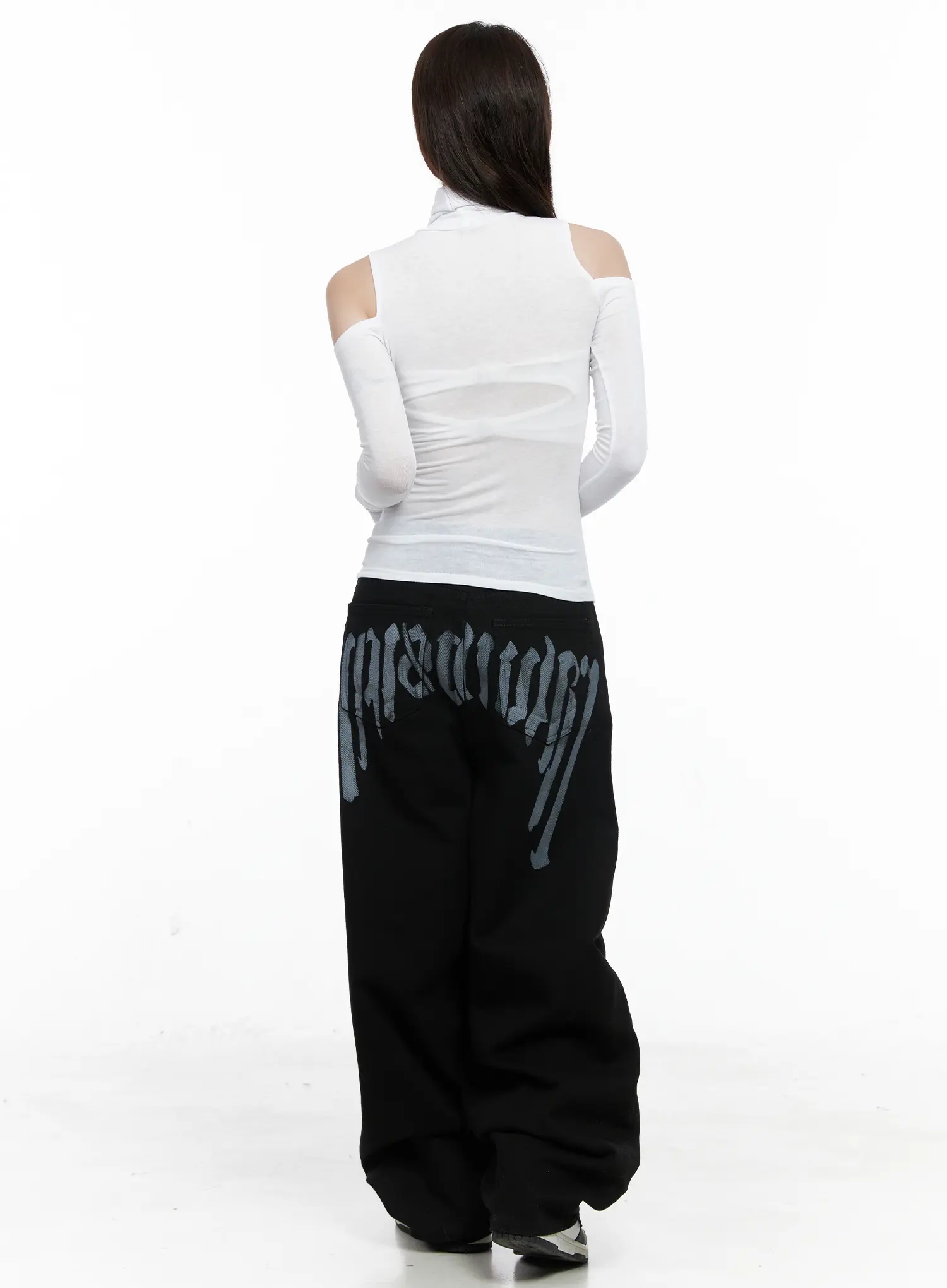 Shoulder Cut-Out Long Sleeve Top CO521 - Image 4