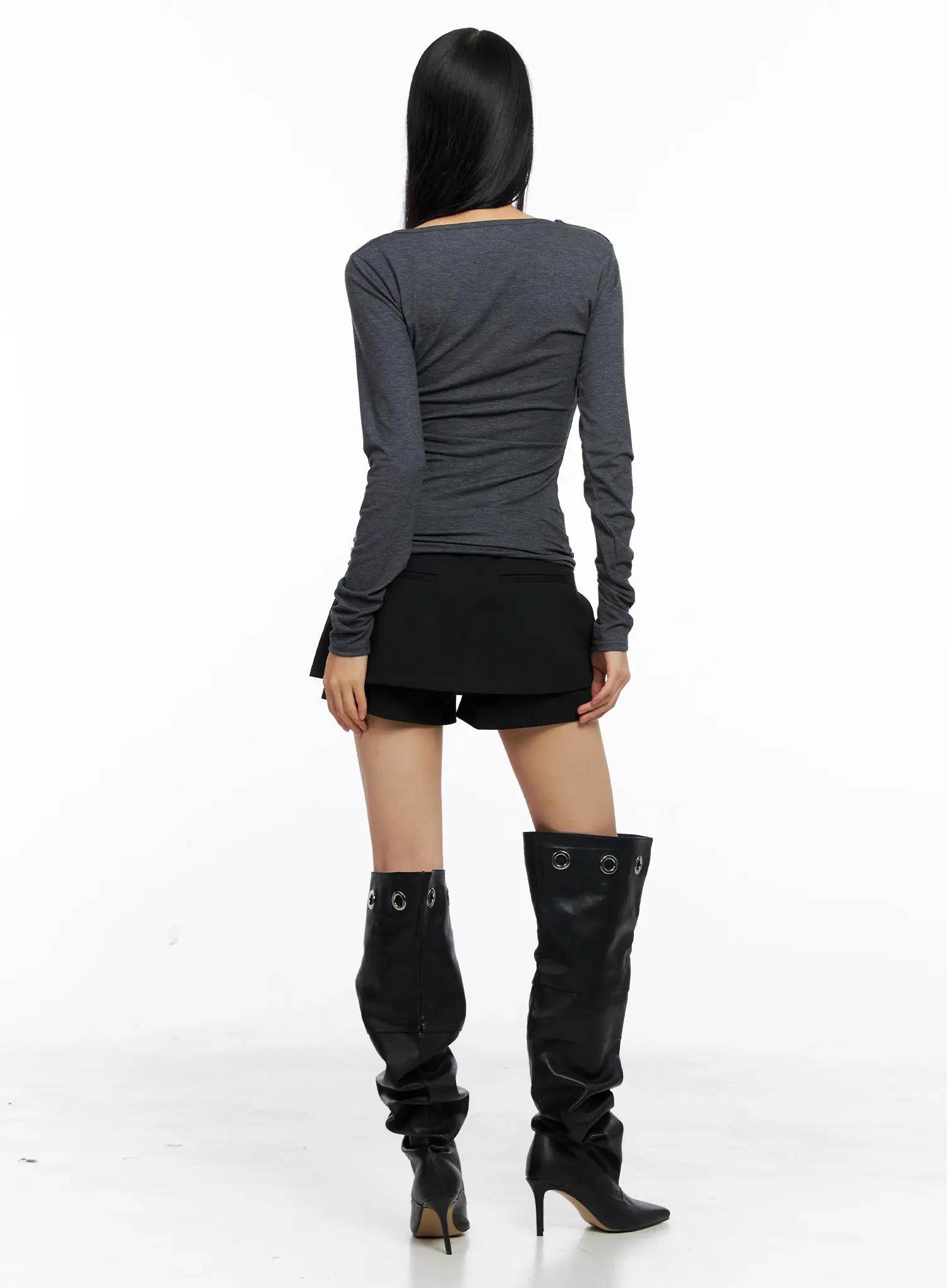 Shoulder Snap Detail Long Sleeve CS509 - Image 5