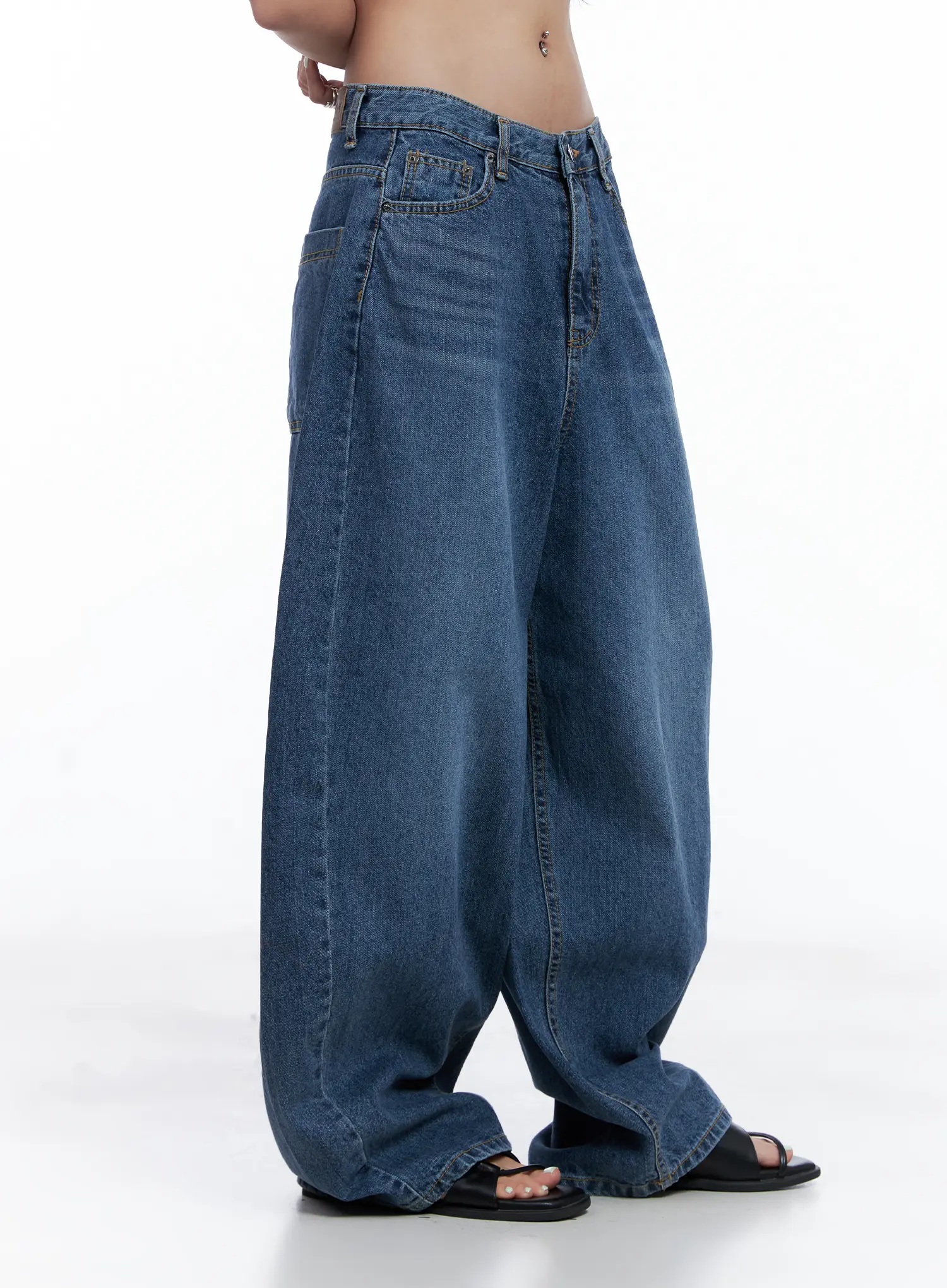 Shuhua Washed Wide-Leg Denim Jeans CL510 - Image 5