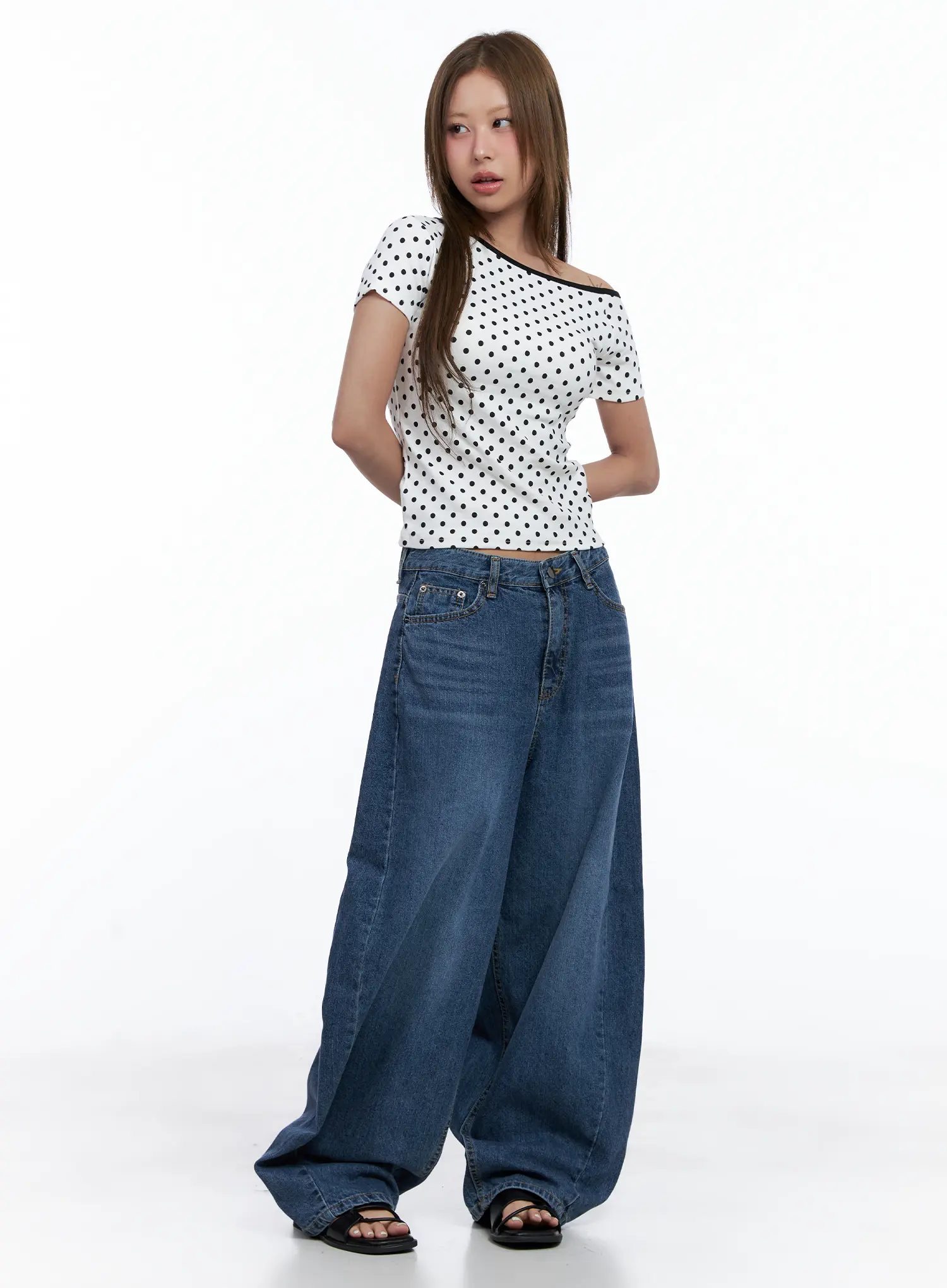 Shuhua Washed Wide-Leg Denim Jeans CL510 - Image 6