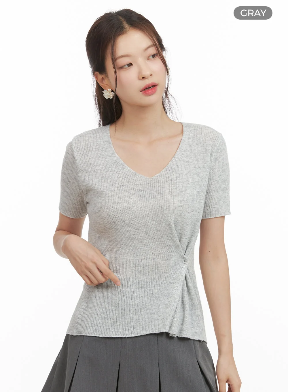 Side Buttoned Top OY417 - Image 7