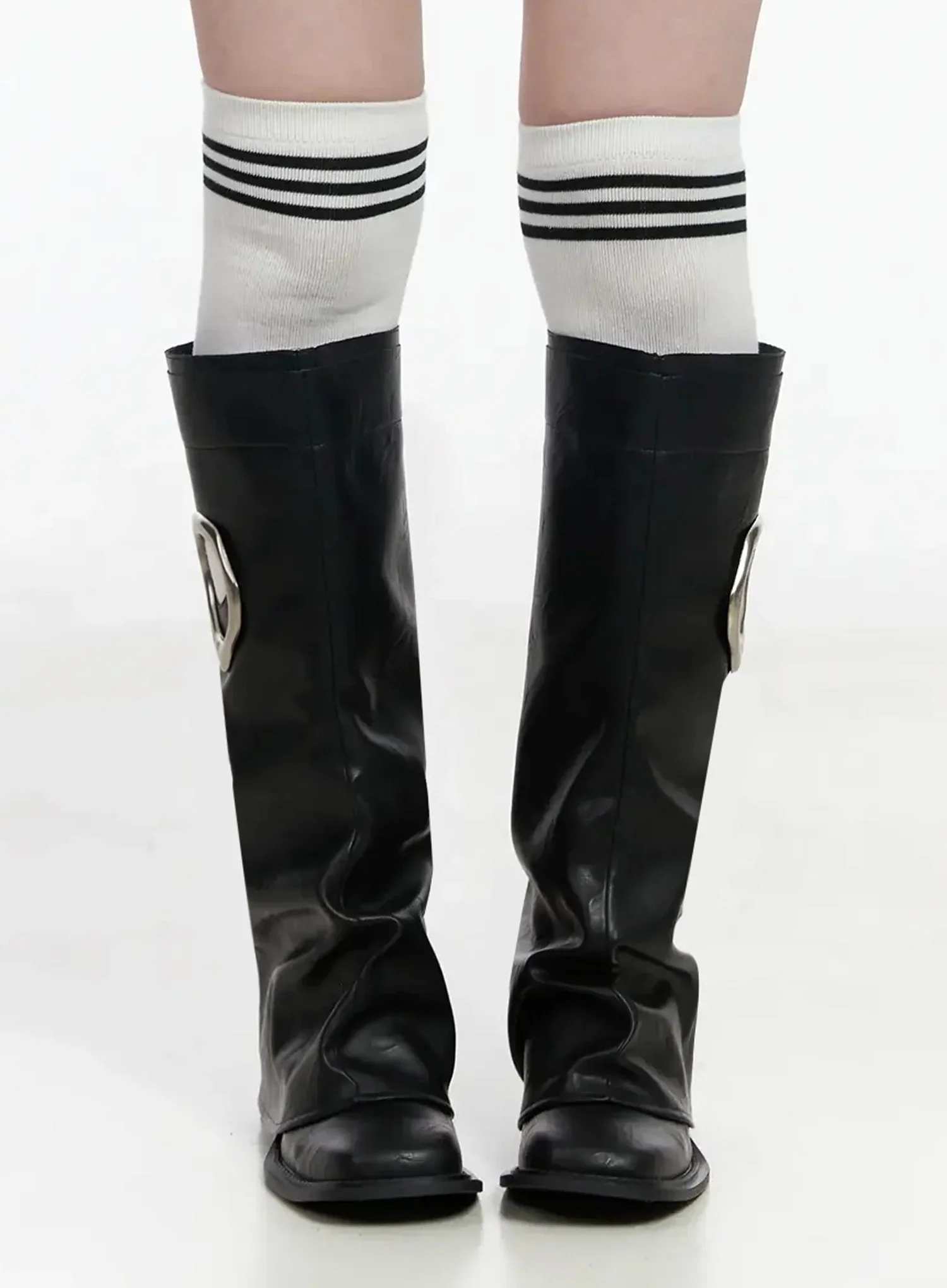 Side Cutout Knee-High Boots IJ528