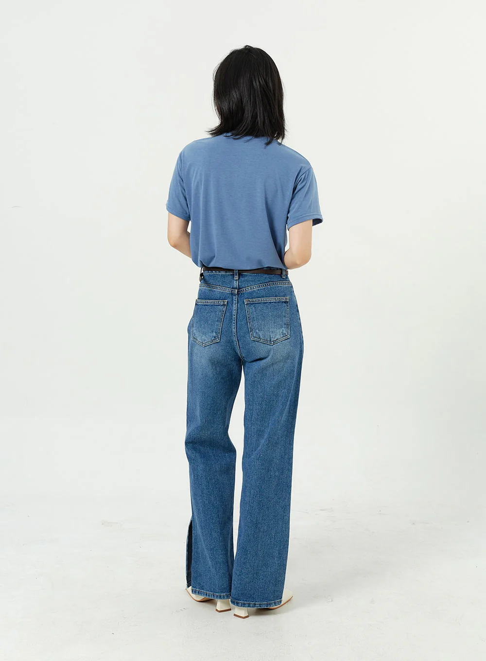 Side Slit Jeans OM308 - Image 7