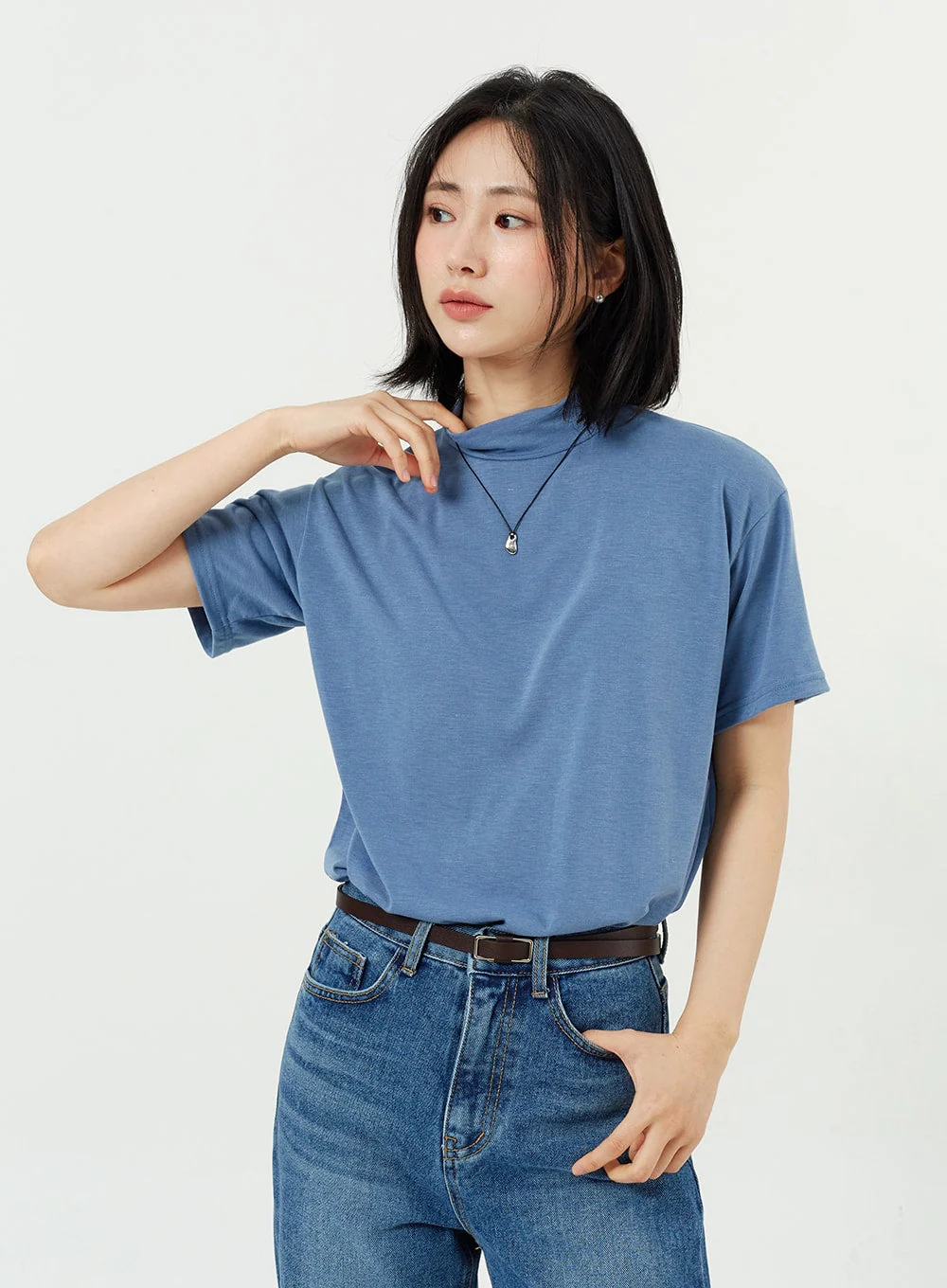 Side Slit Jeans OM308 - Image 8