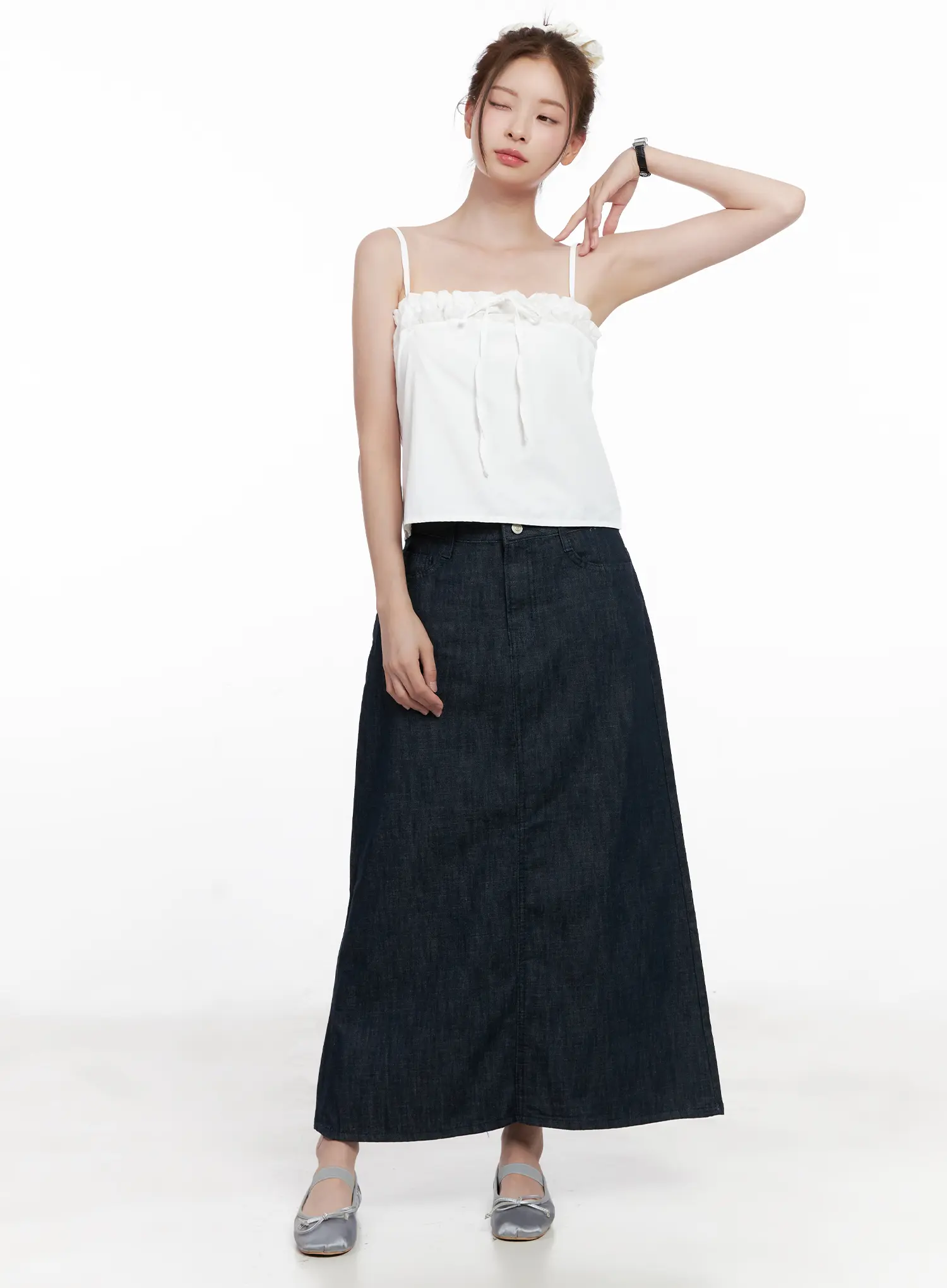 Side-Slit Long Skirt CL523 - Image 3