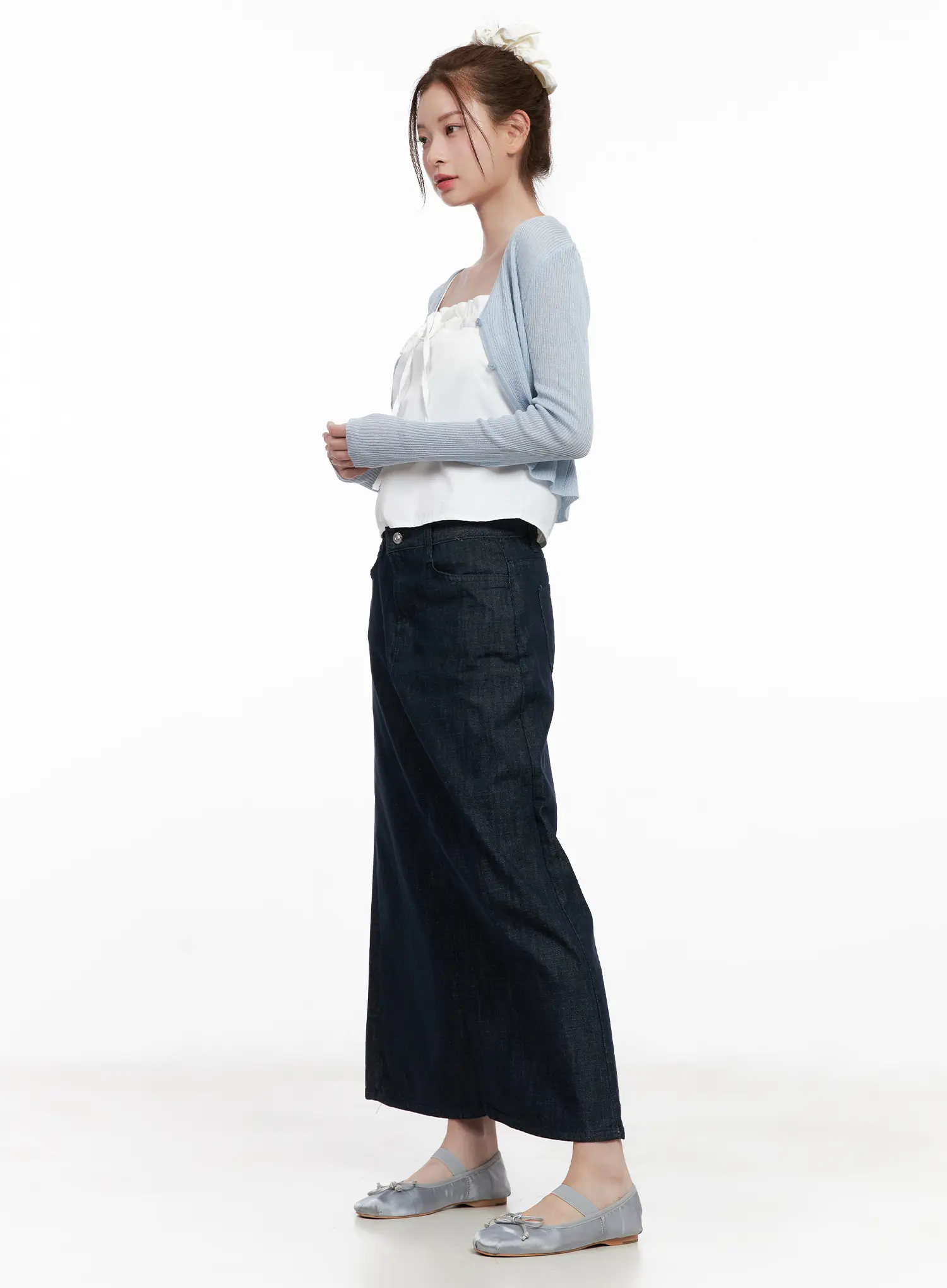 Side-Slit Long Skirt CL523 - Image 8