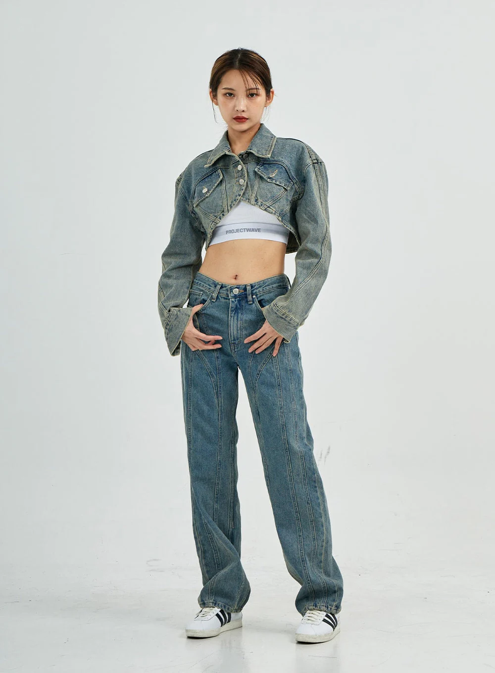 Silvia Washing Jeans Jacket CS27 - Image 3