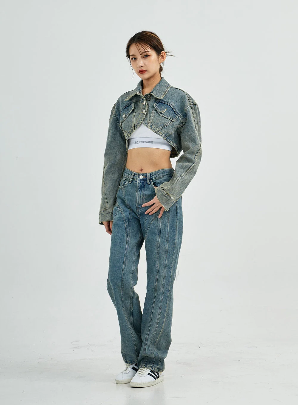 Silvia Washing Jeans Jacket CS27 - Image 7