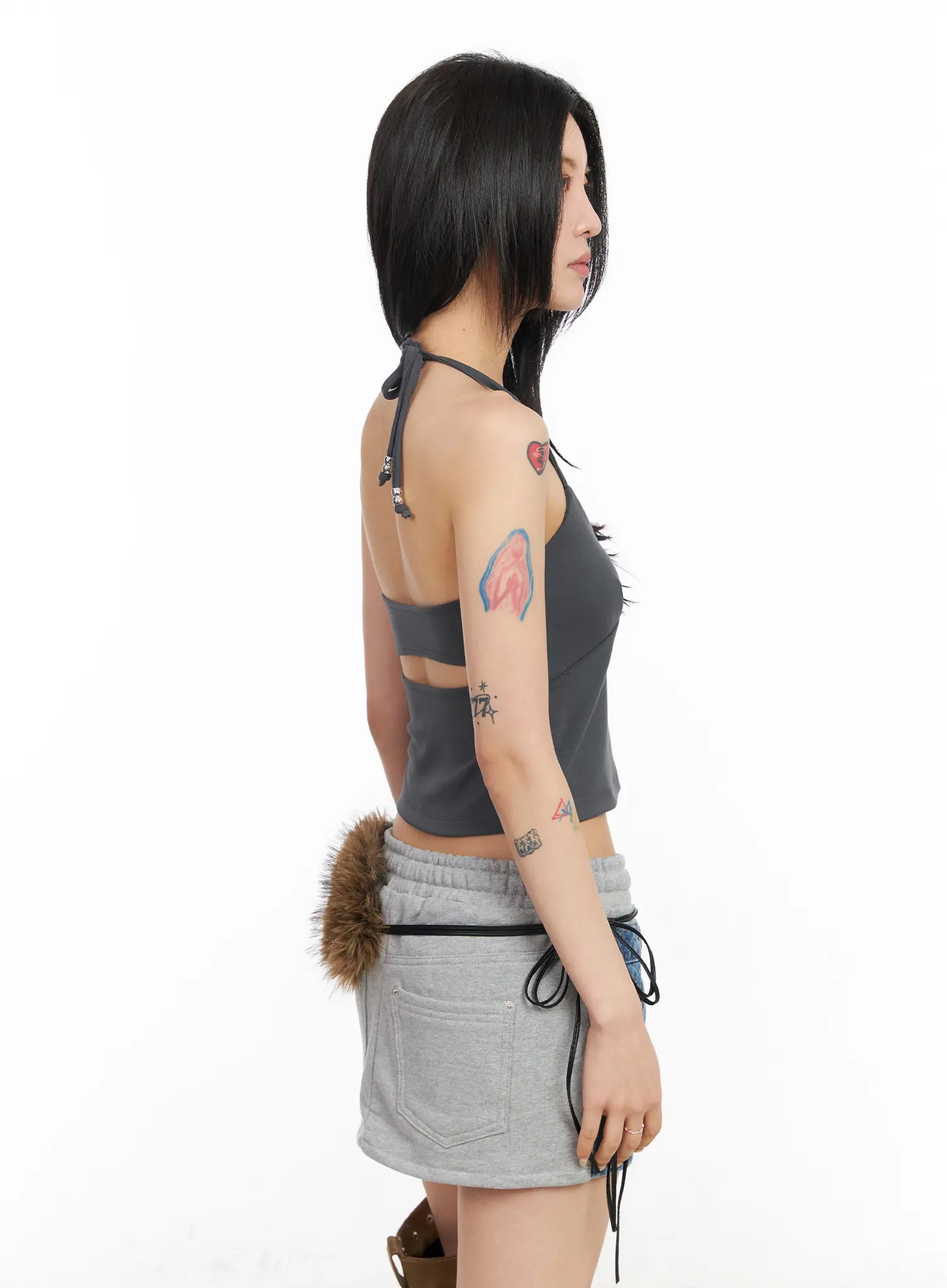 Simple Boho Halter Neck Top CM517 - Image 2