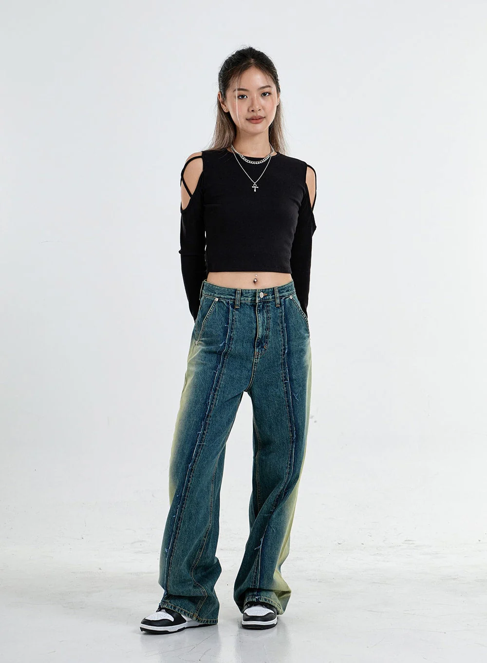 Simple Off Shoulder Crop Top CO04 - Image 4