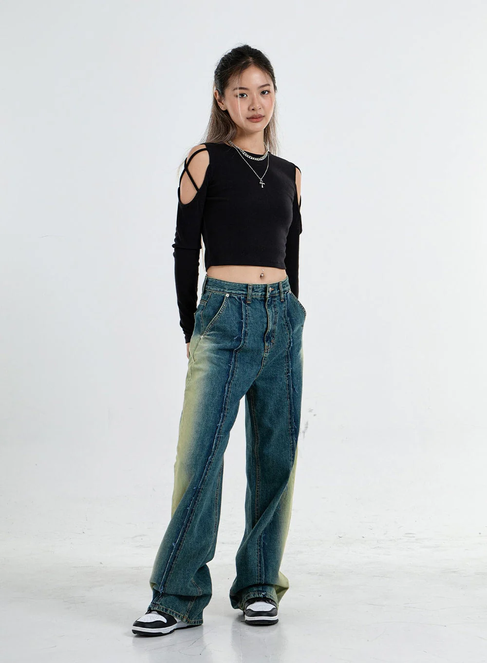 Simple Off Shoulder Crop Top CO04 - Image 7