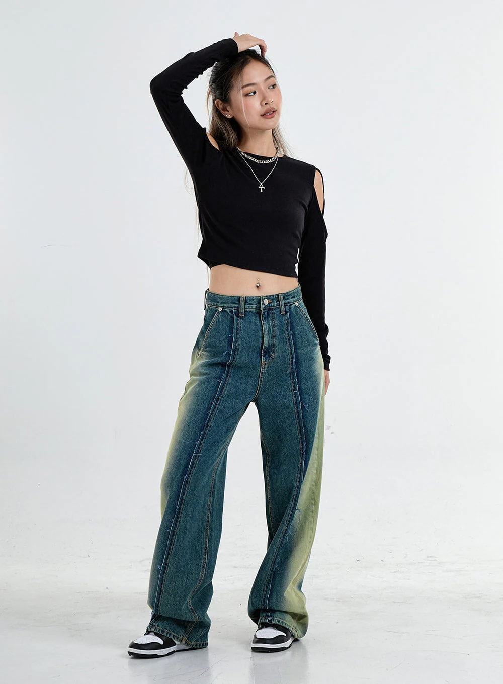 Simple Off Shoulder Crop Top CO04 - Image 8