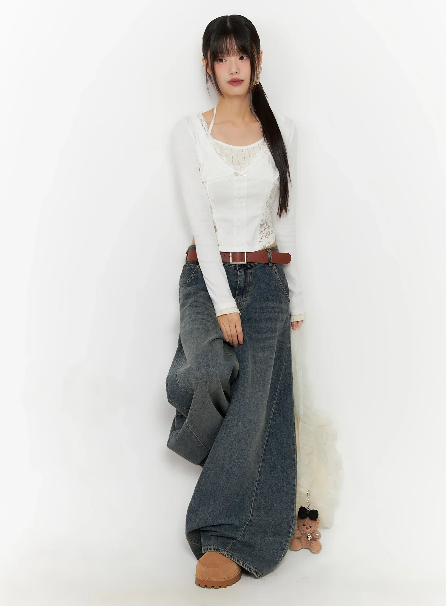 Skyler Washed Balloon Fit Jeans IN503 - Image 12