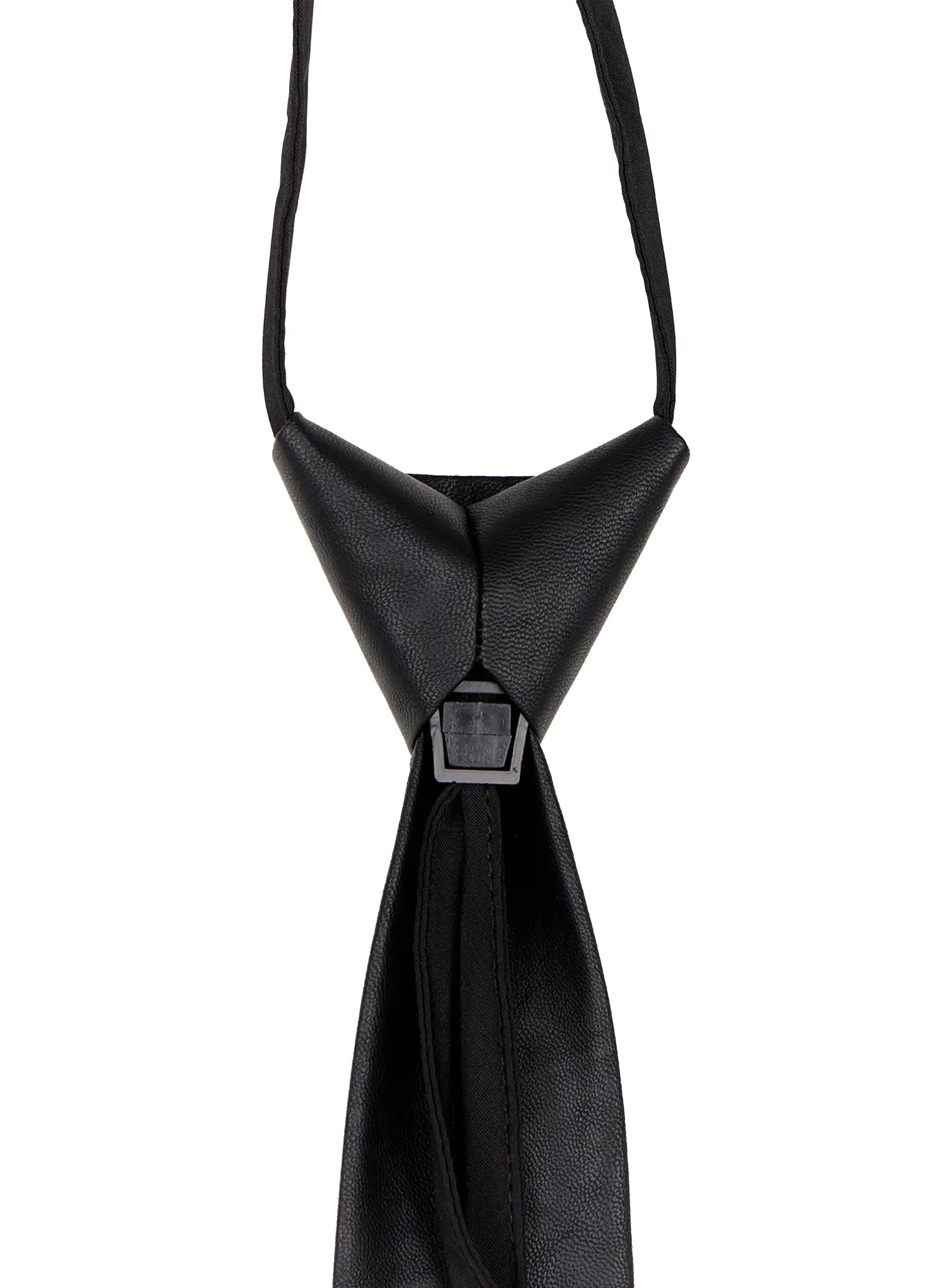 Sleek Leather Neck Tie CJ513 - Image 6