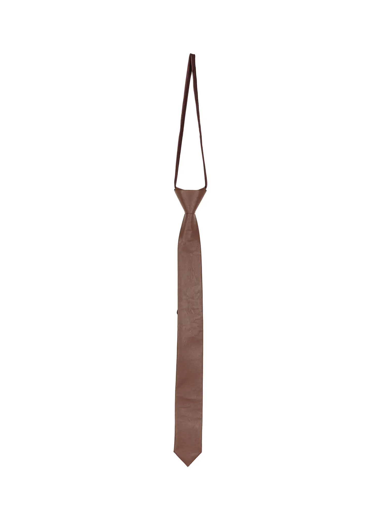 Sleek Leather Neck Tie CJ513 - Image 8
