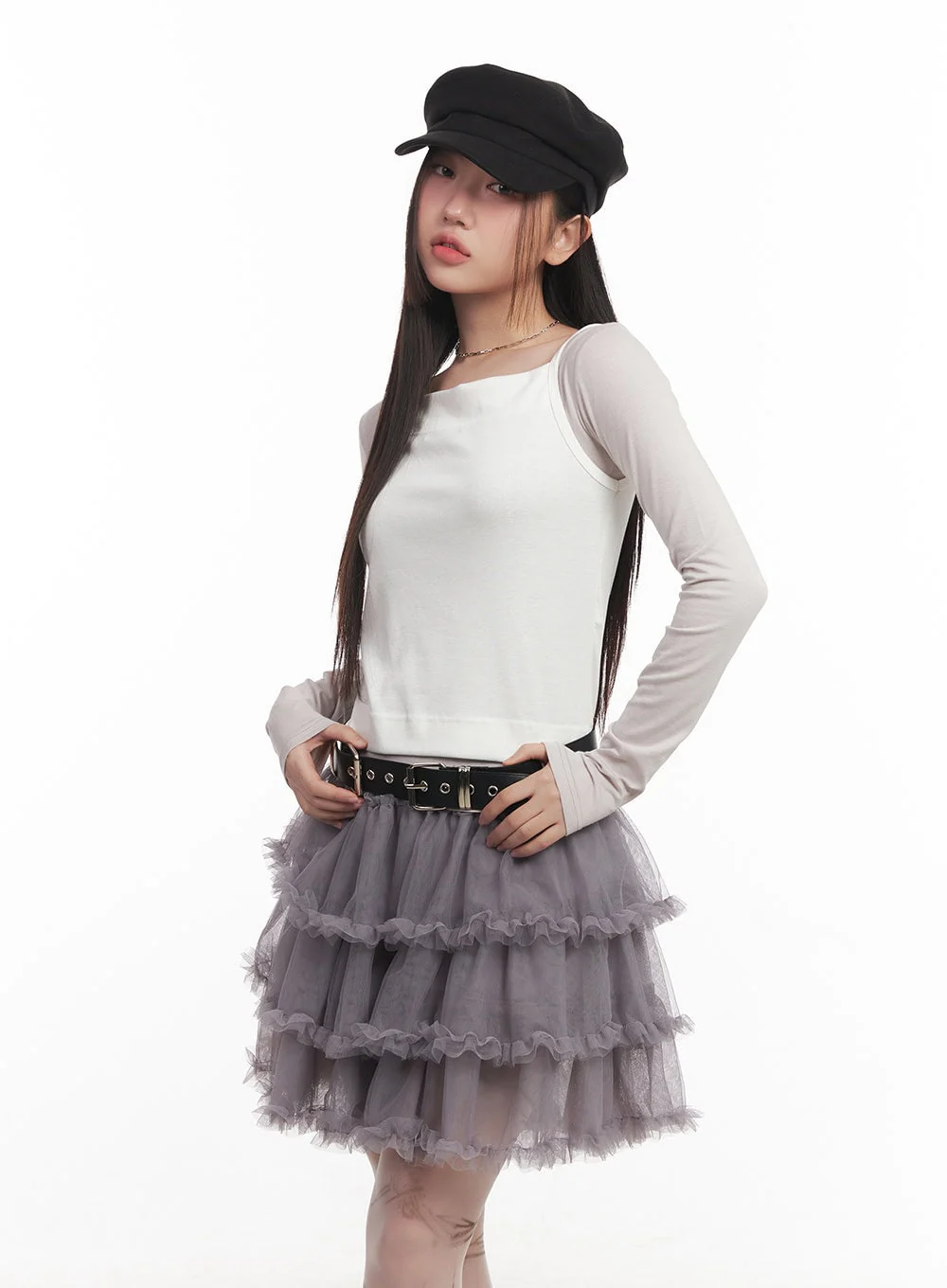 Sleeveless Boat Neck Crop Top CM528 - Image 3