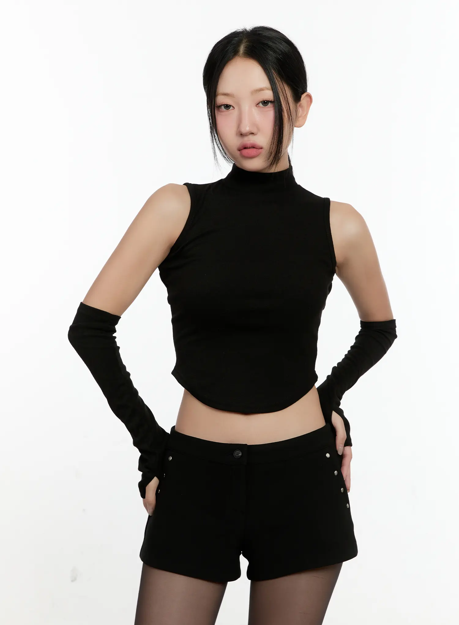 Sleeveless Knit Set With Arm Warmers CN506 - Image 11