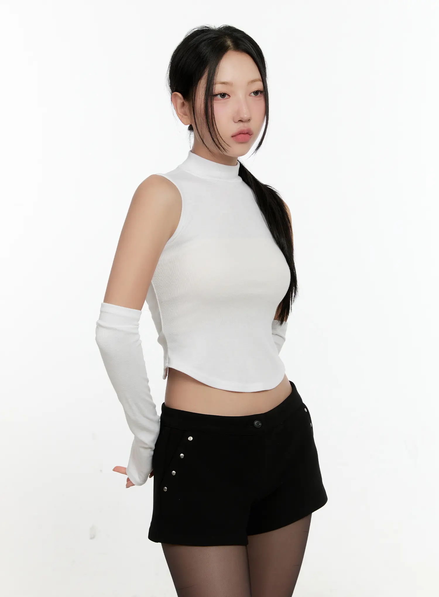Sleeveless Knit Set With Arm Warmers CN506 - Image 12