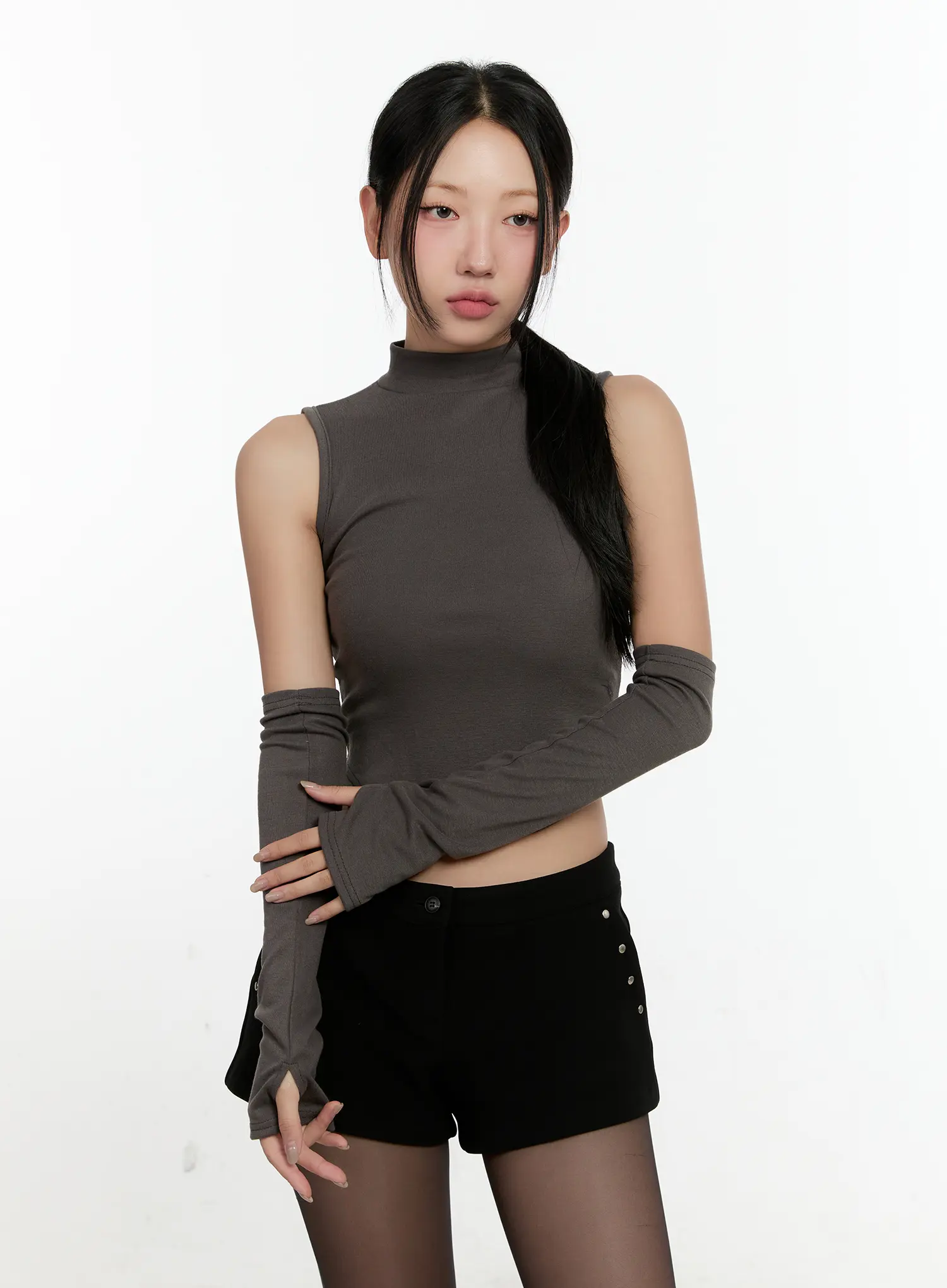 Sleeveless Knit Set With Arm Warmers CN506 - Image 13
