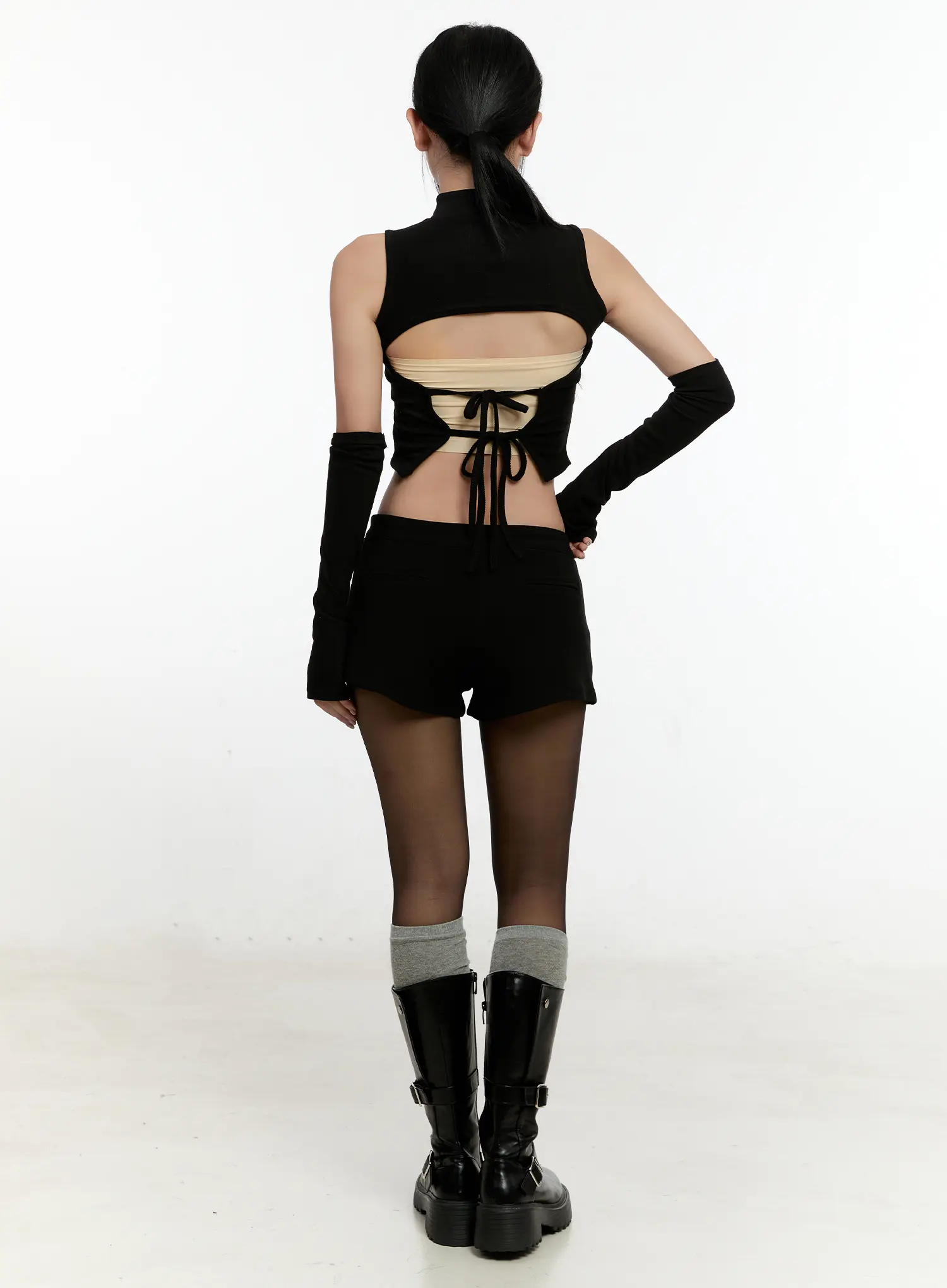 Sleeveless Knit Set With Arm Warmers CN506 - Image 4