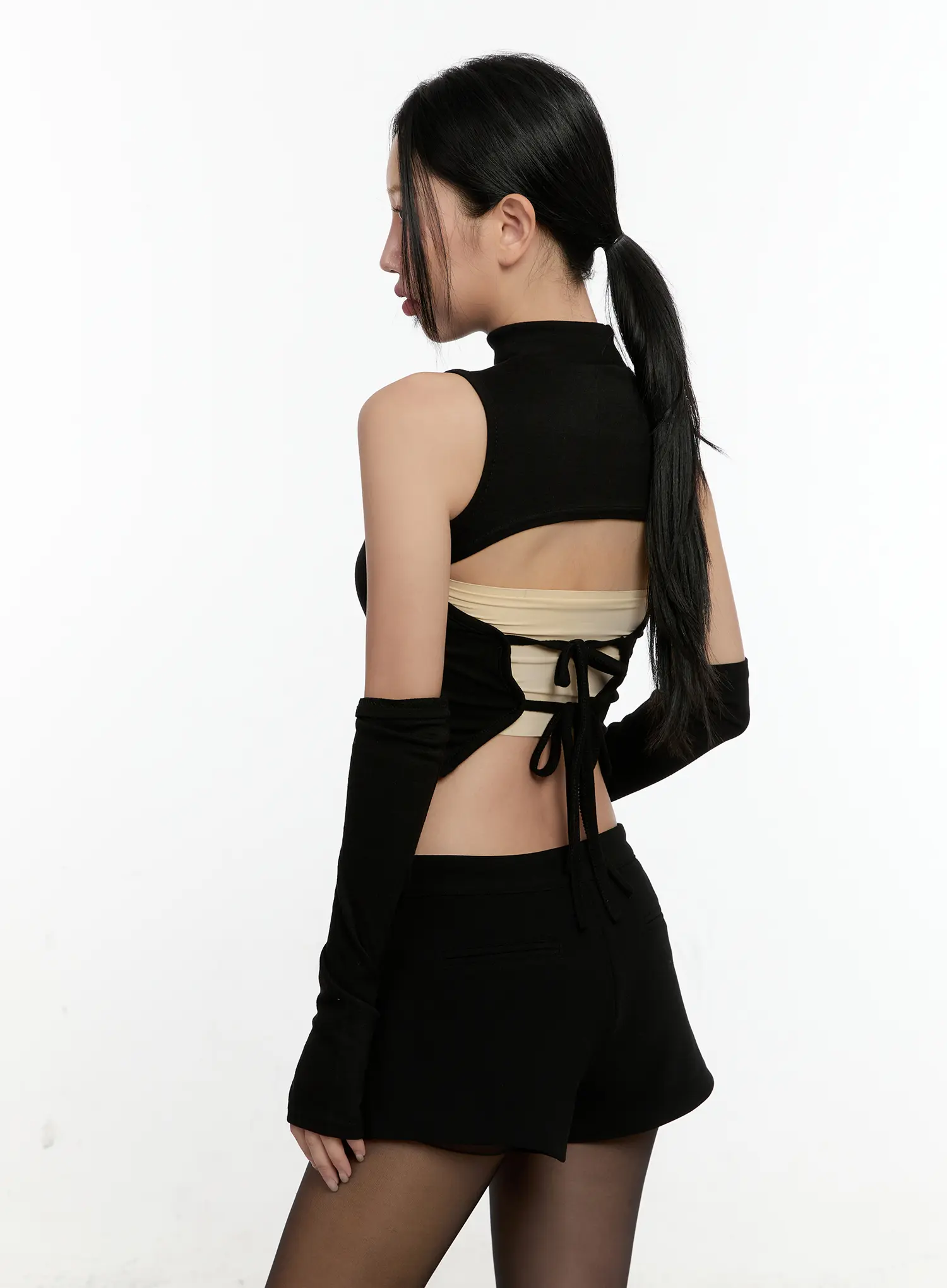 Sleeveless Knit Set With Arm Warmers CN506 - Image 5