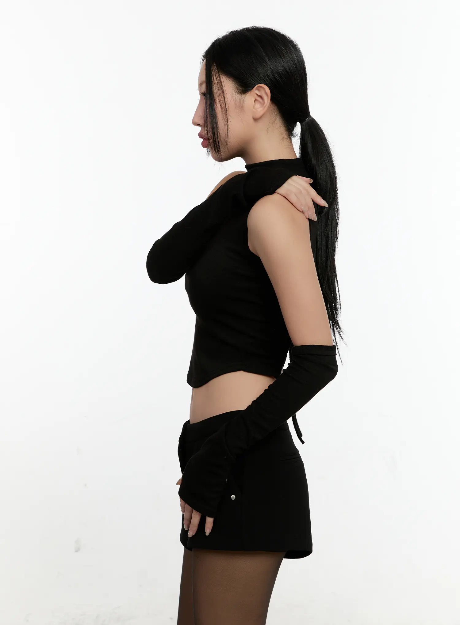 Sleeveless Knit Set With Arm Warmers CN506 - Image 6