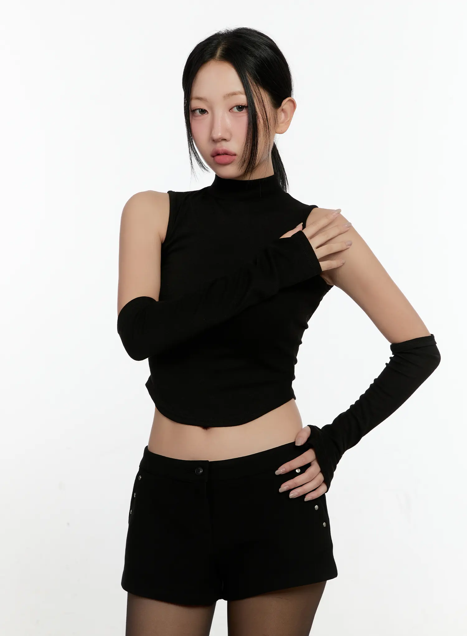 Sleeveless Knit Set With Arm Warmers CN506 - Image 7