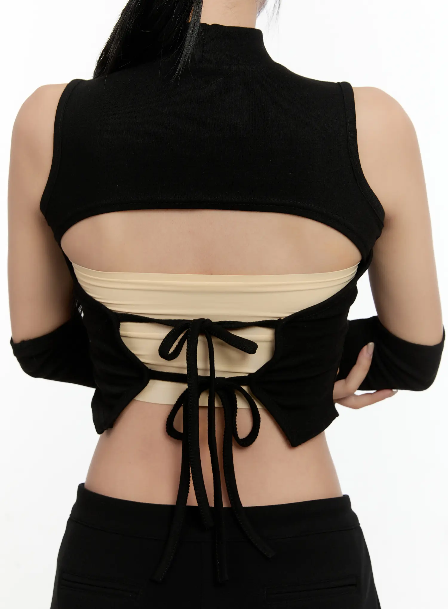 Sleeveless Knit Set With Arm Warmers CN506 - Image 9