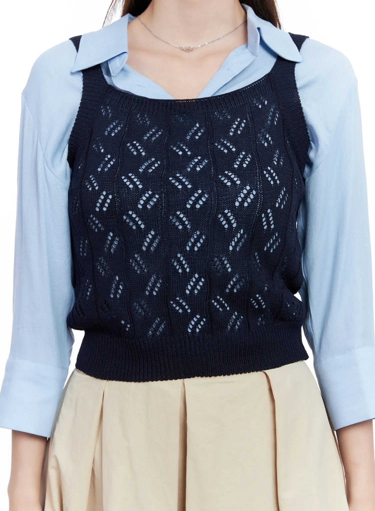 Sleeveless Knit Tank Top CL524 - Image 3