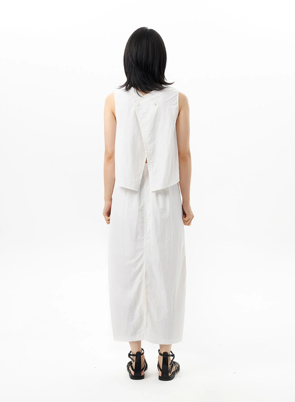 Sleeveless Nylon Blouse OU314 - Image 10