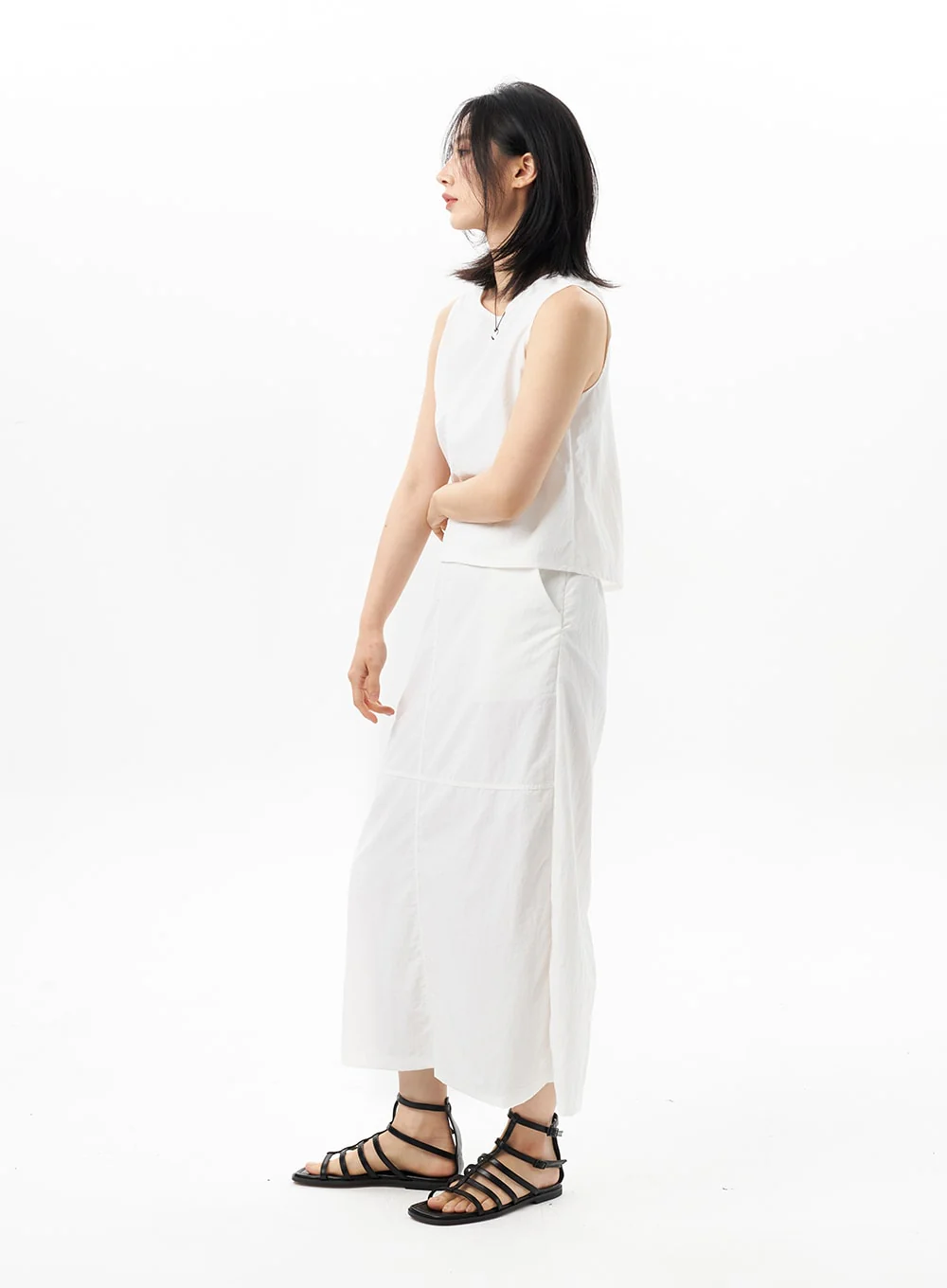 Sleeveless Nylon Blouse OU314 - Image 5
