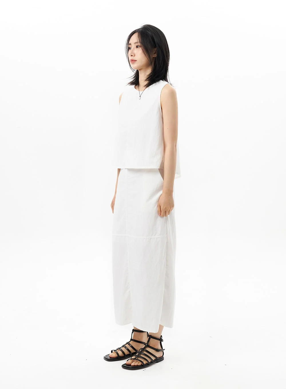Sleeveless Nylon Blouse OU314 - Image 9