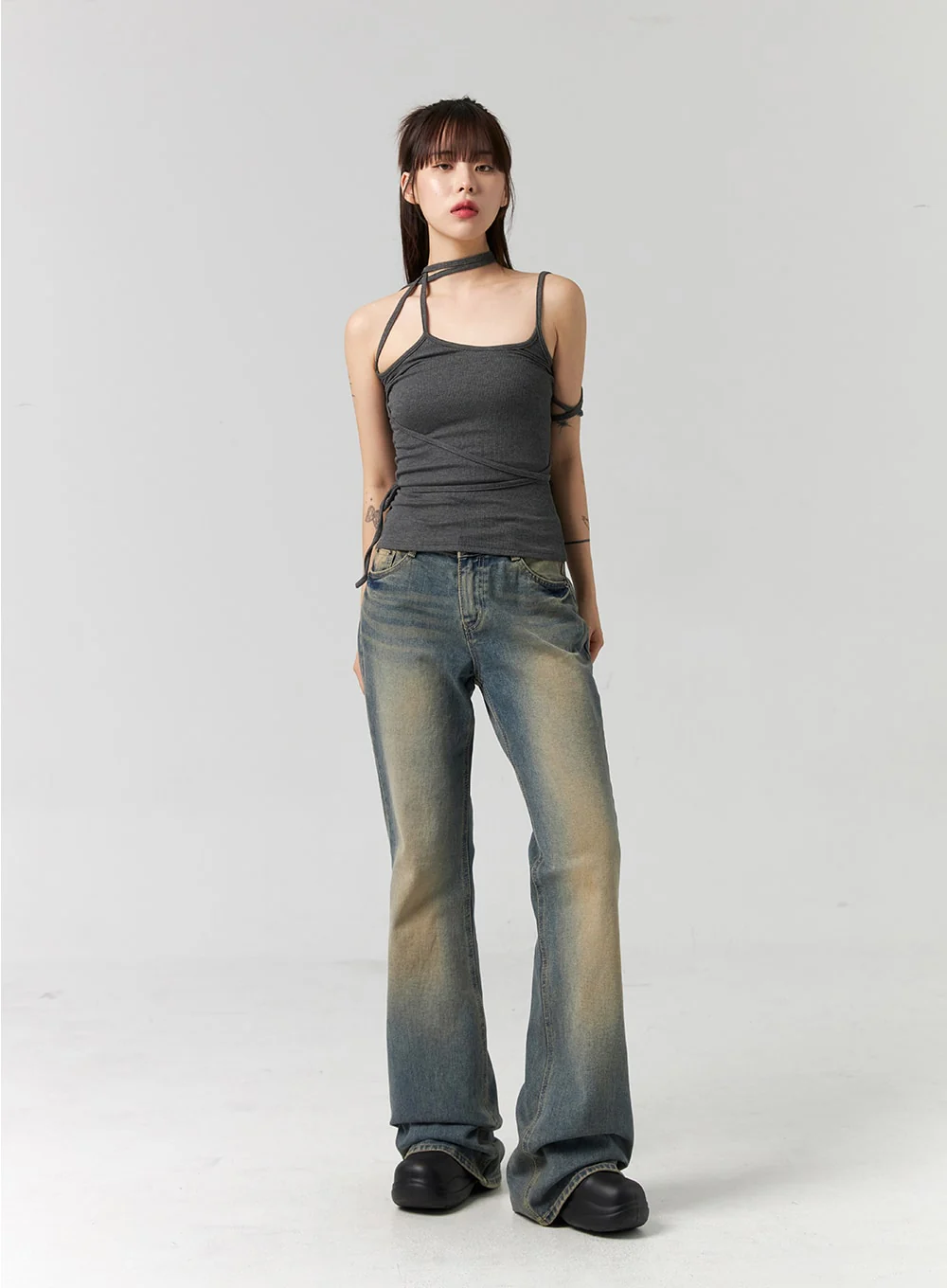 Slim Fit Bootcut Jeans CG330 - Image 8