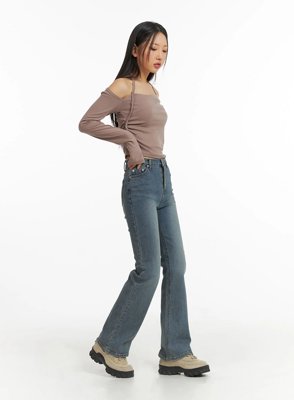 Slim Fit Bootcut Jeans CJ426 - Image 6