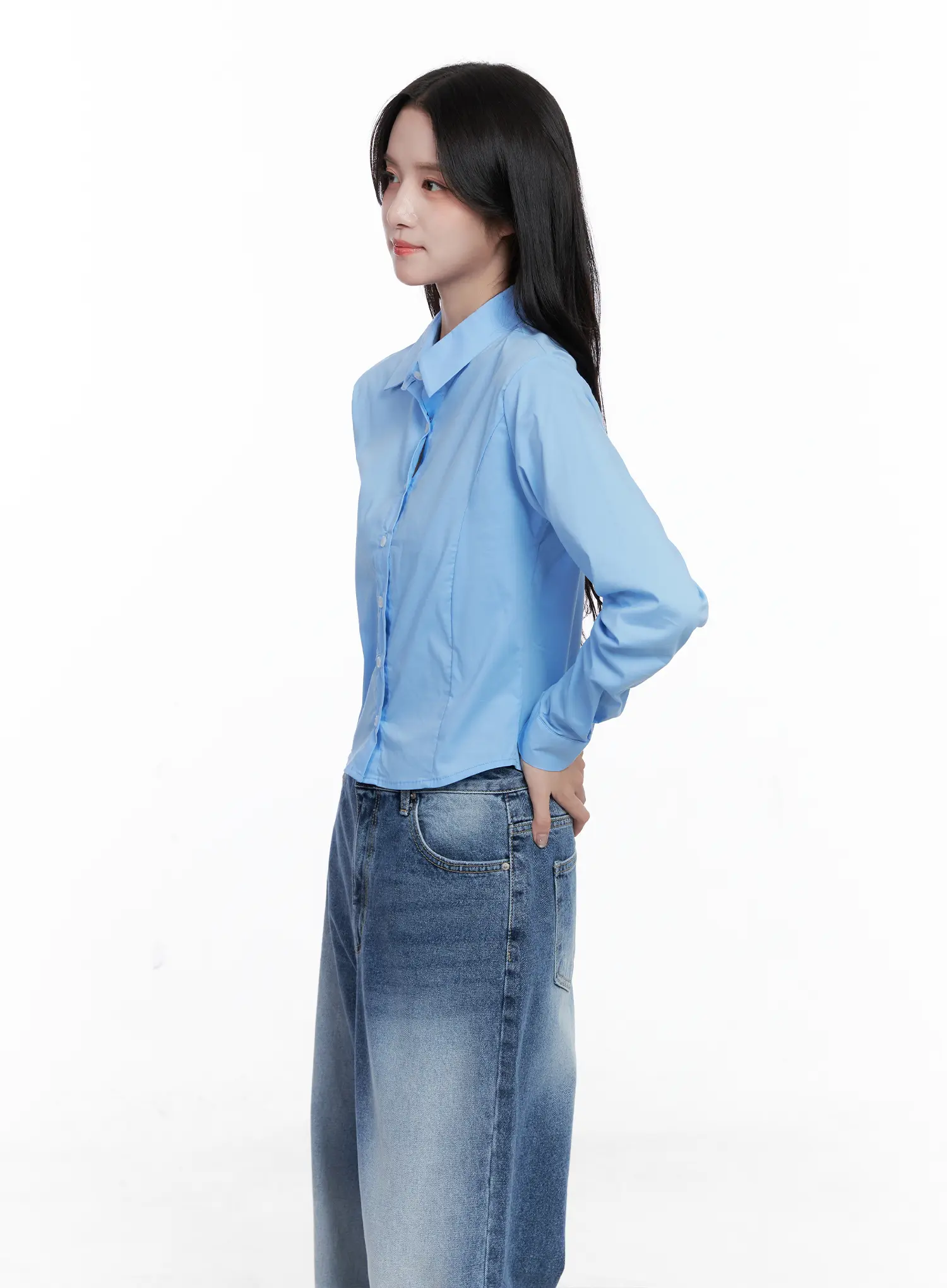 Slim Fit Button-Up Shirt CS519 - Image 5