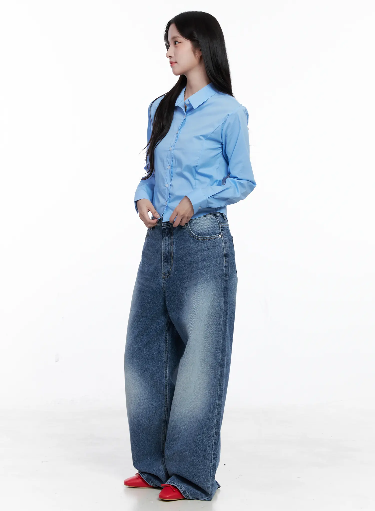 Slim Fit Button-Up Shirt CS519 - Image 6