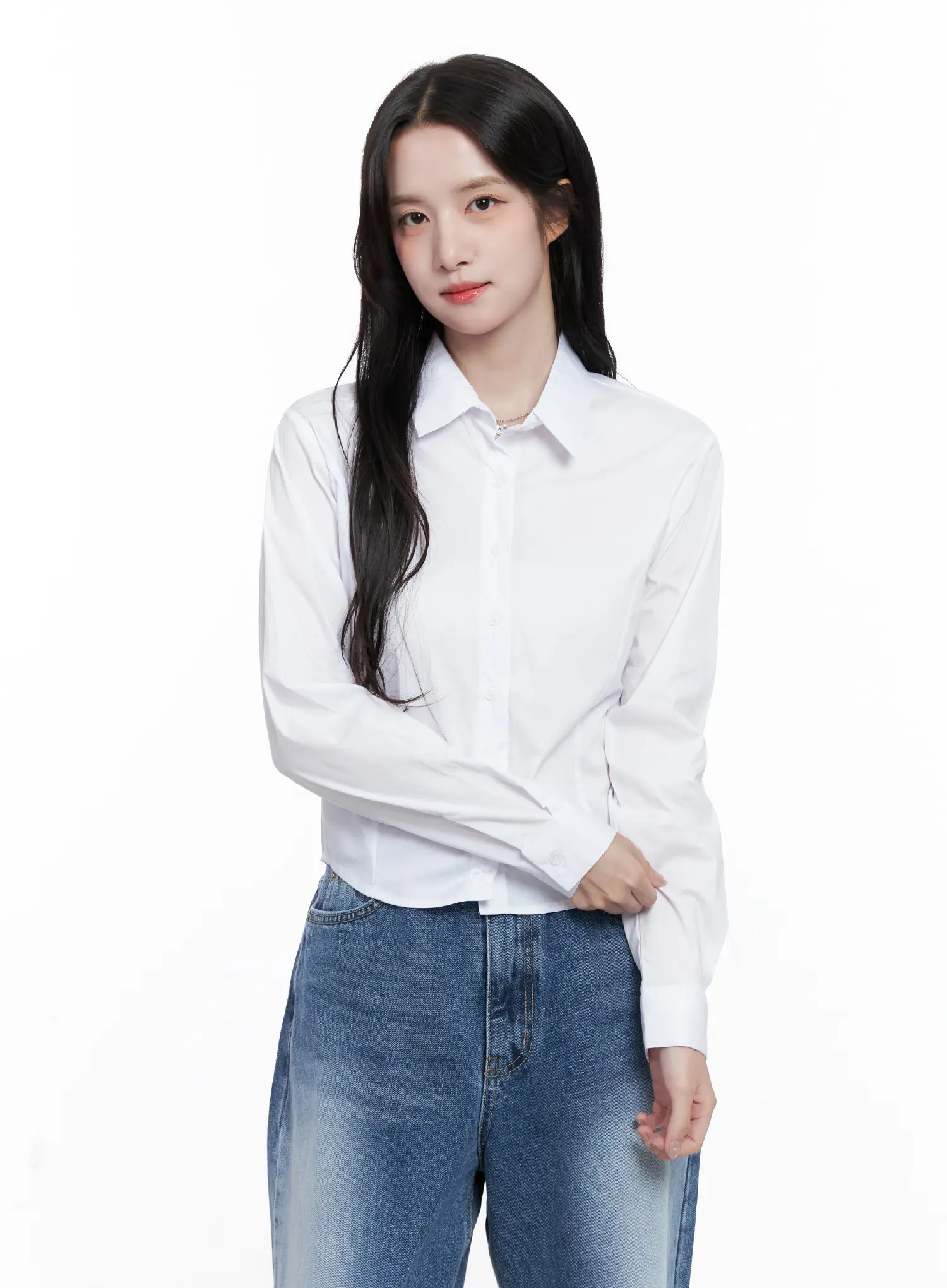 Slim Fit Button-Up Shirt CS519 - Image 8