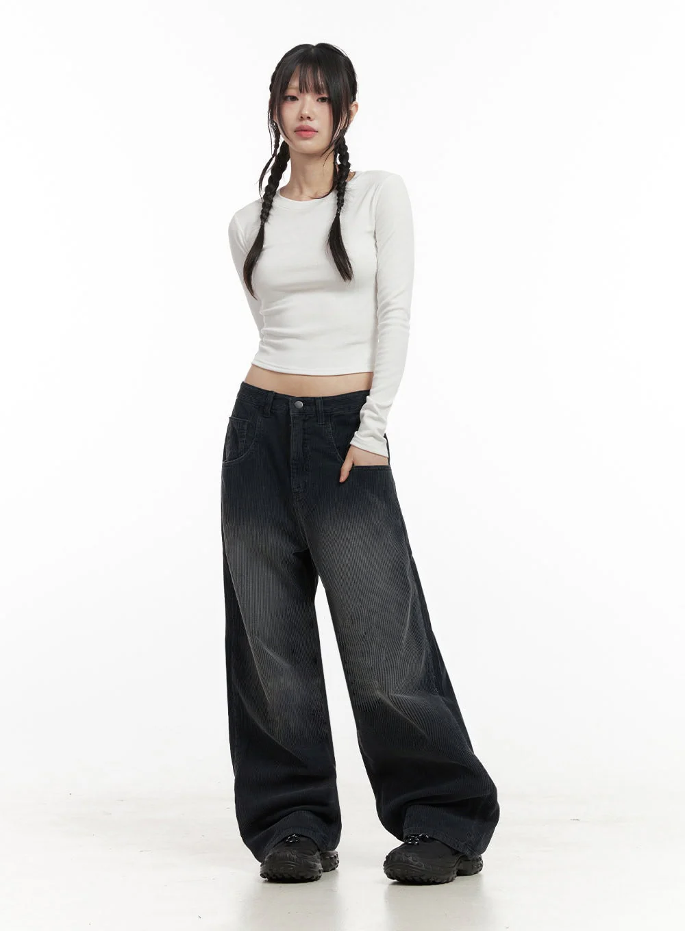 Slim-Fit Crop Tee ID402 - Image 11