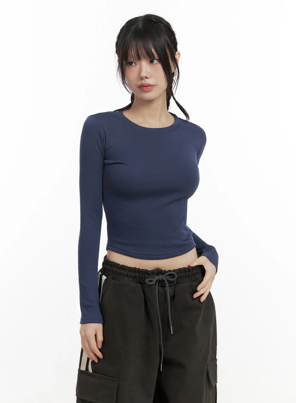 Slim-Fit Crop Tee ID402 - Image 12