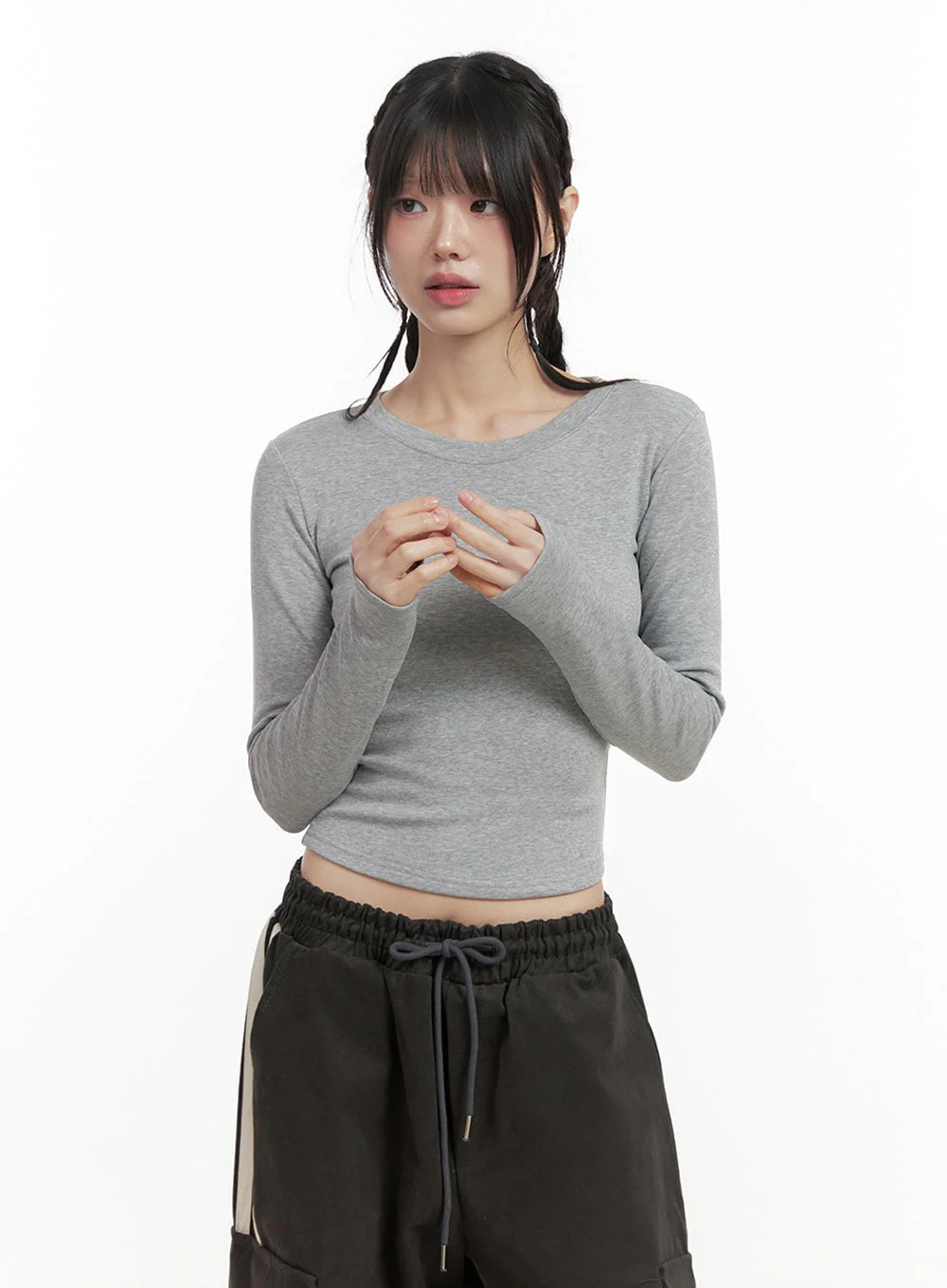 Slim-Fit Crop Tee ID402 - Image 13