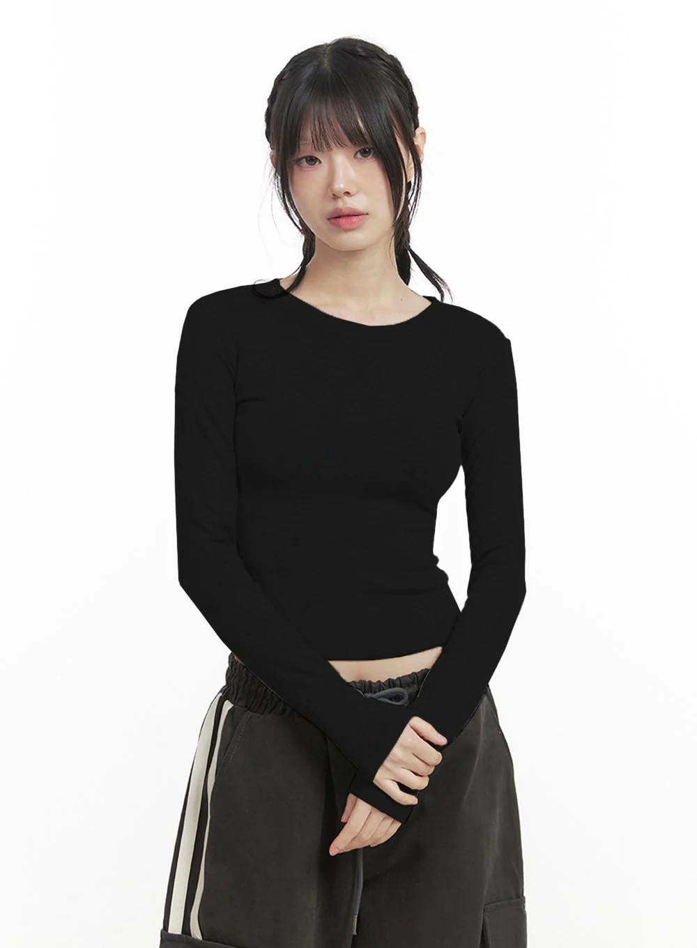 Slim-Fit Crop Tee ID402 - Image 14