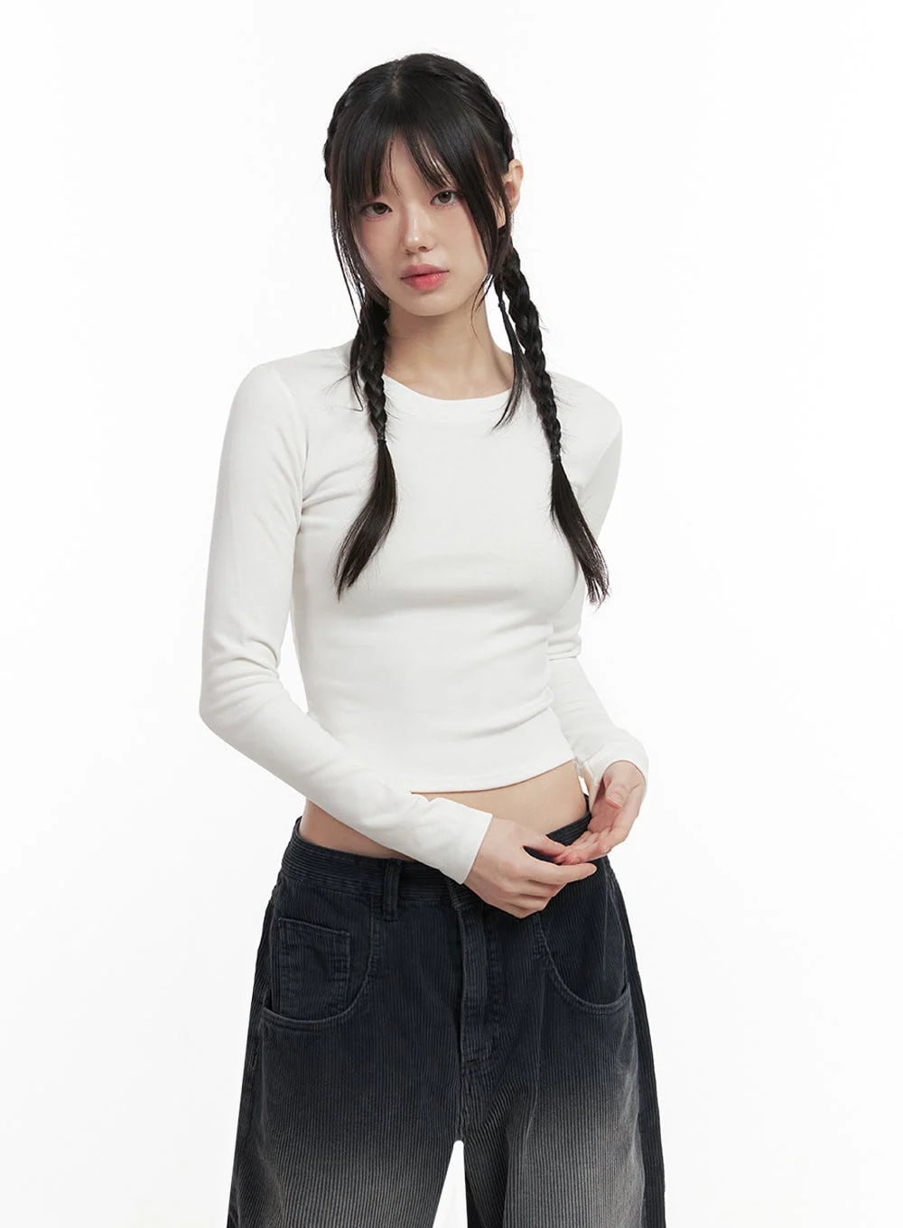 Slim-Fit Crop Tee ID402 - Image 5