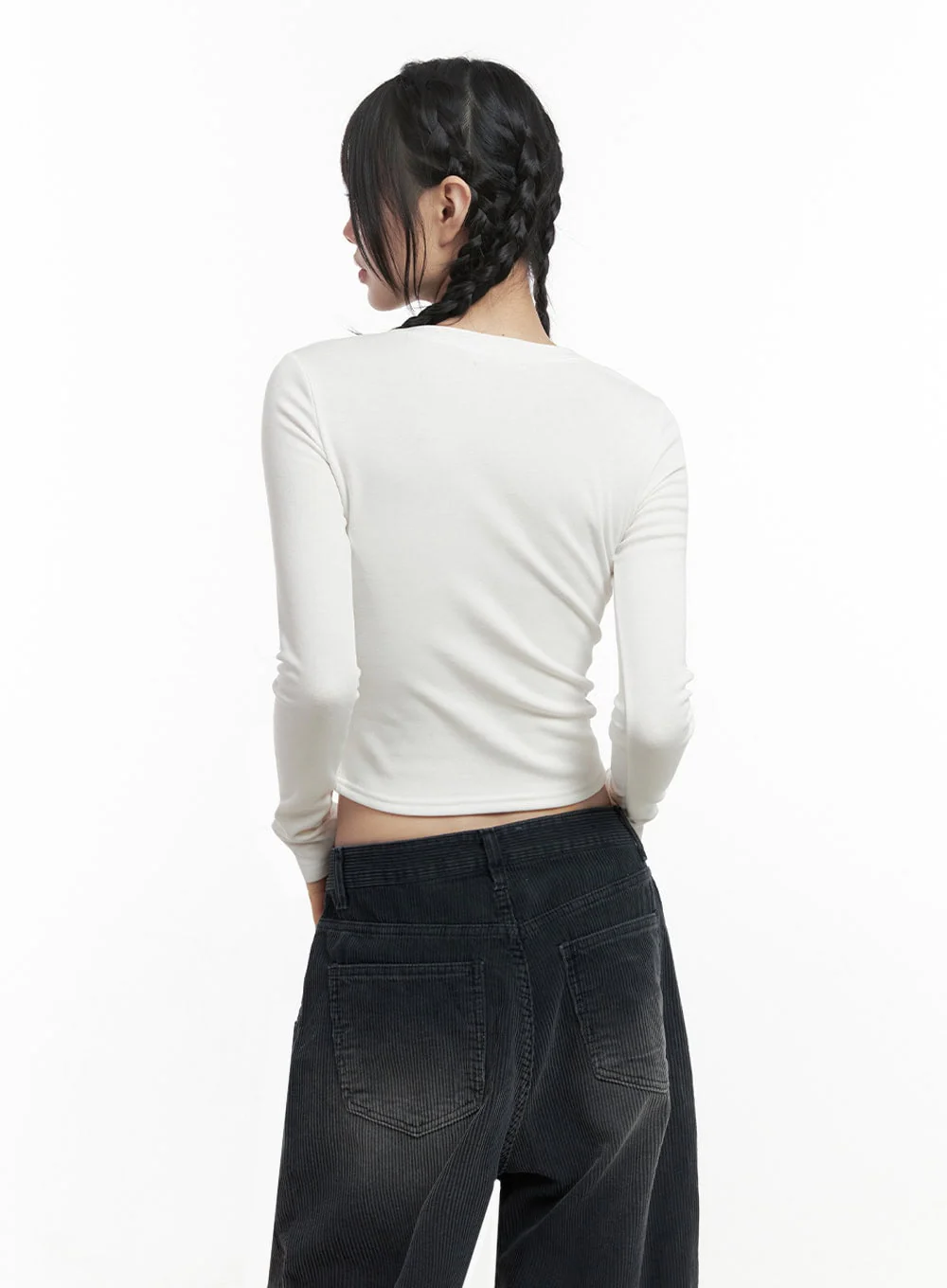 Slim-Fit Crop Tee ID402 - Image 7