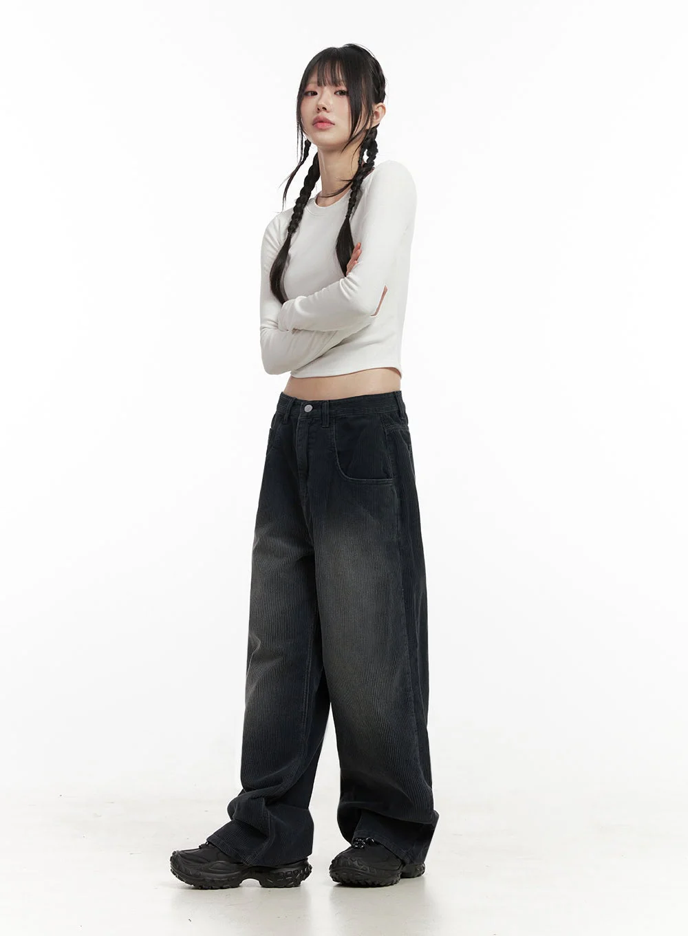 Slim-Fit Crop Tee ID402 - Image 8