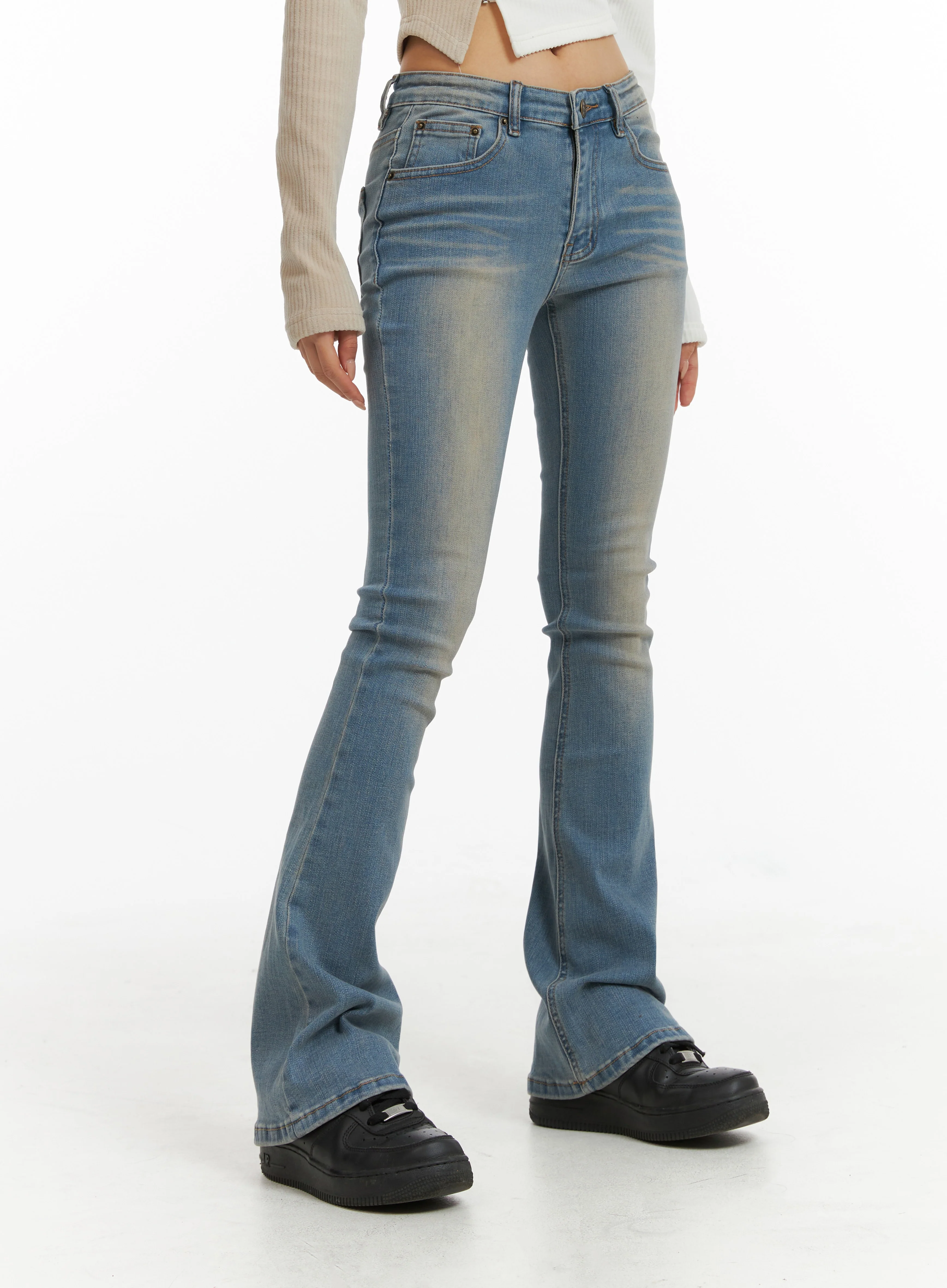 Slim Fit Denim Bootcut Jeans CJ410 - Image 5
