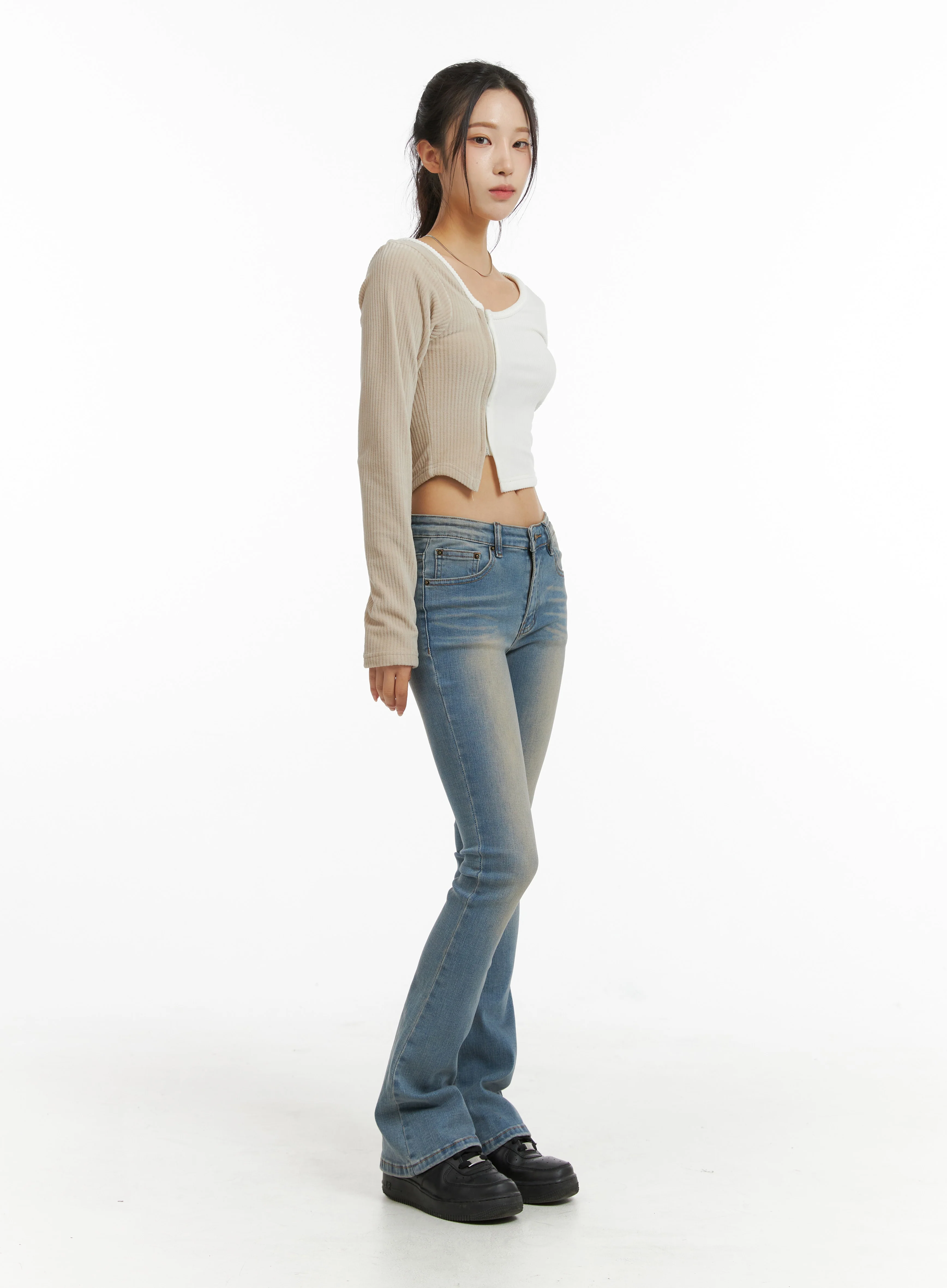 Slim Fit Denim Bootcut Jeans CJ410 - Image 6