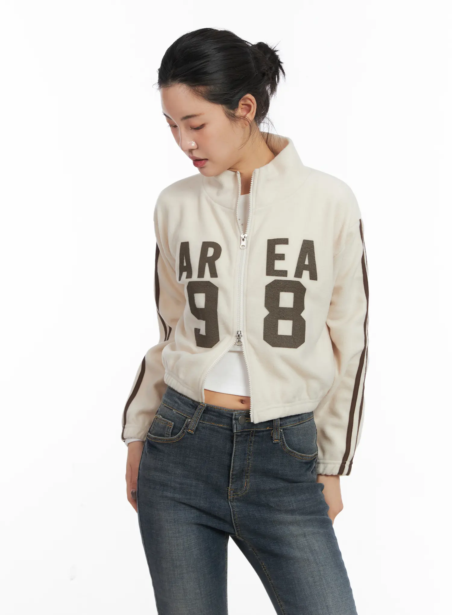 Slim-Fit Graphic Fleece Zip-Up CD509 - Image 12